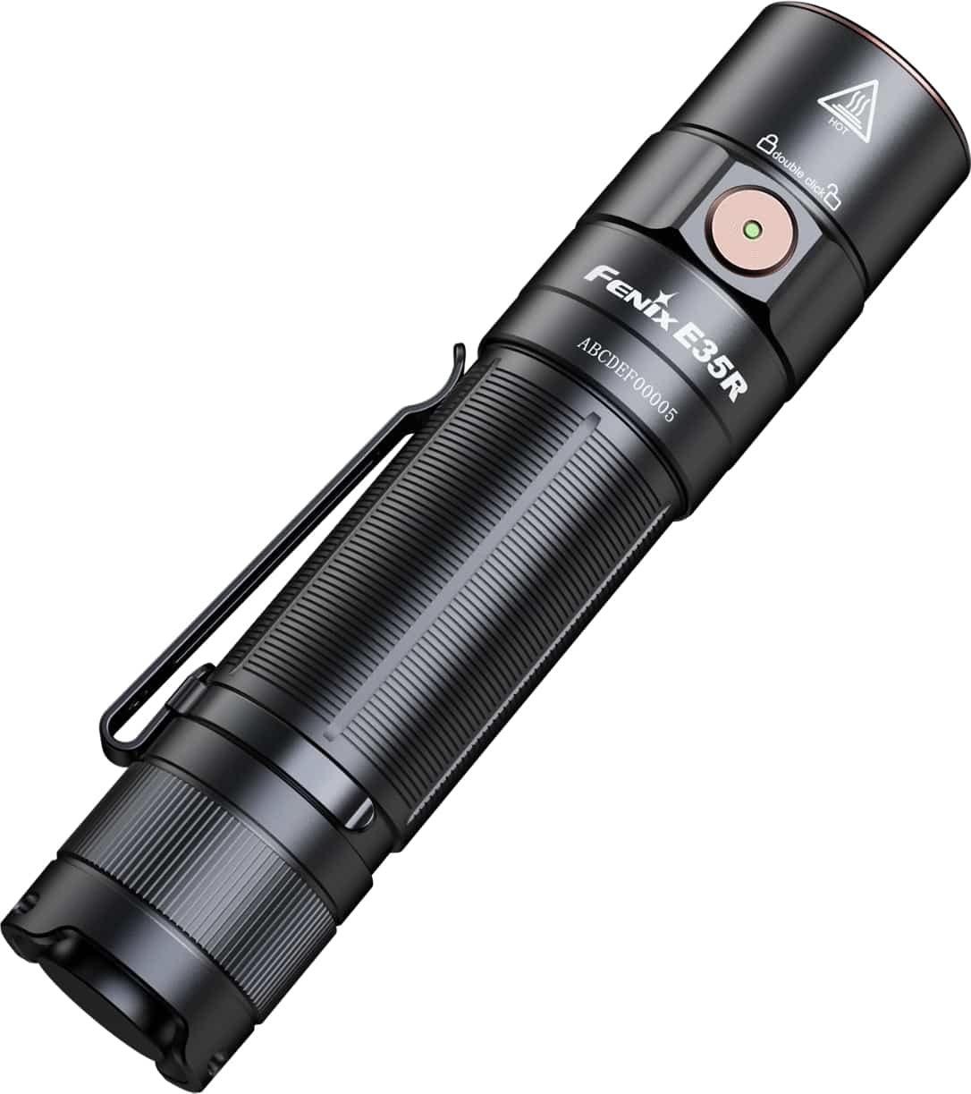 FENIX LED-Taschenlampe E35R, Akkubetrieb, schwarz