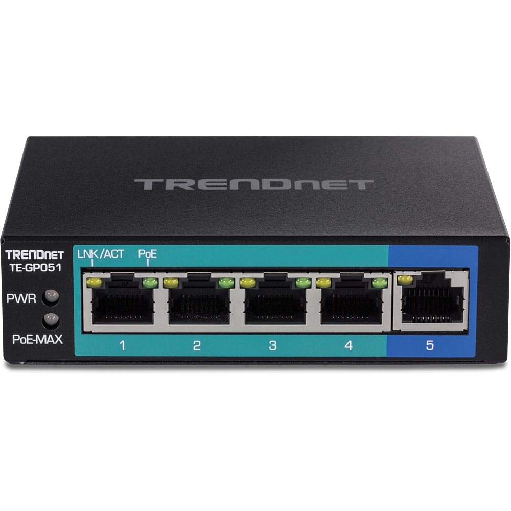 TRENDNET 5-Port Gigabit PoE+ Switch