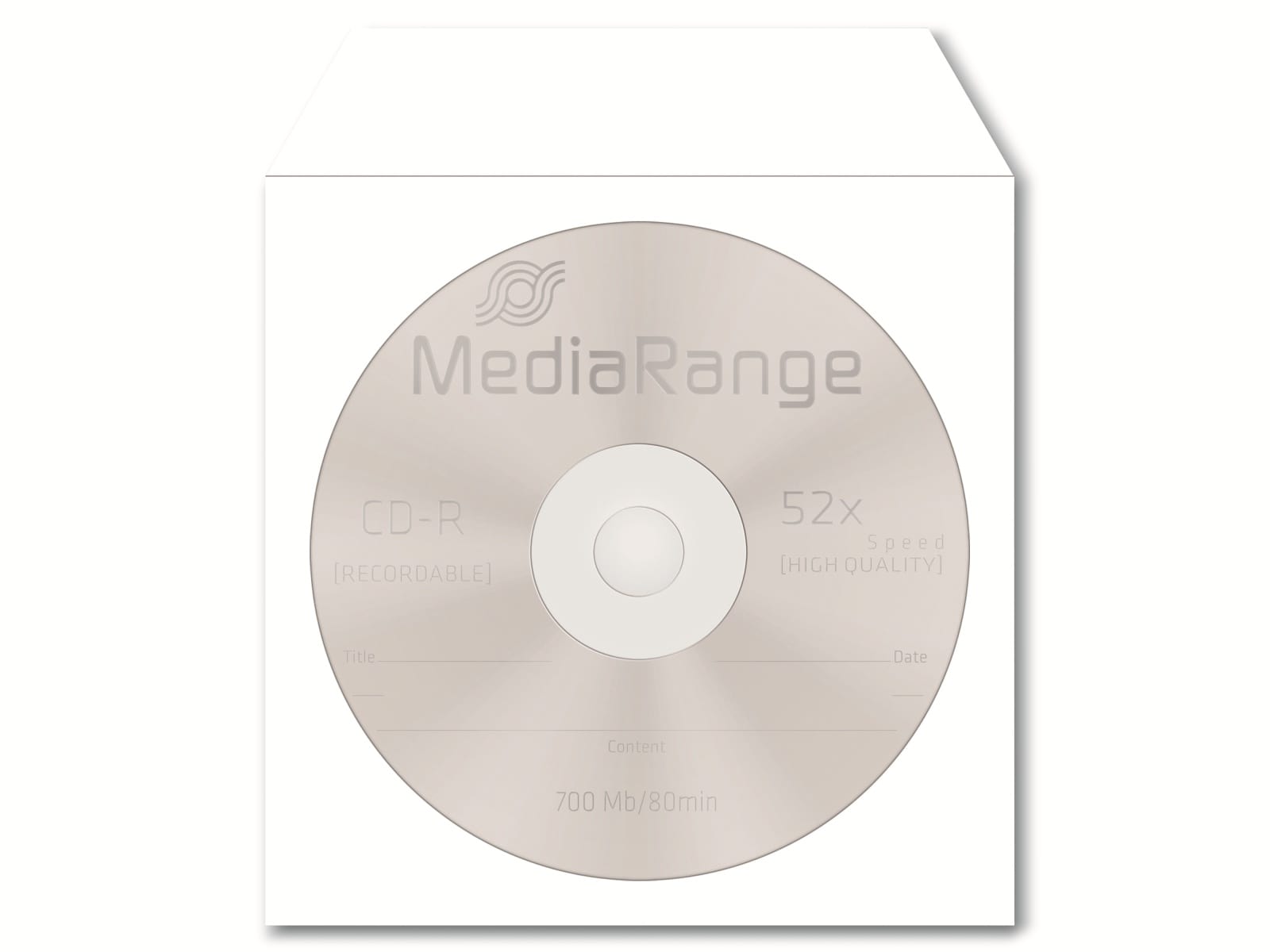 MEDIARANGE CD-Papiertaschen, 50er Pack