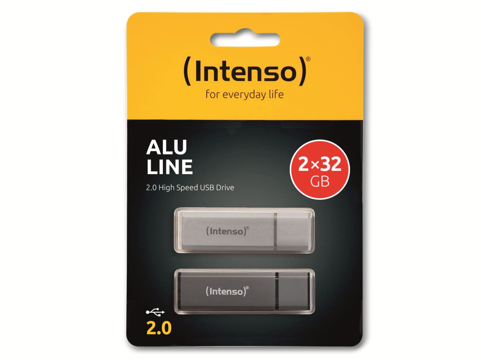 INTENSO USB-Stick Alu Line, 2x 32 GB