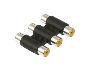 S-IMPULS Cinchadapter, Kupplung/Kupplung, 3-fach