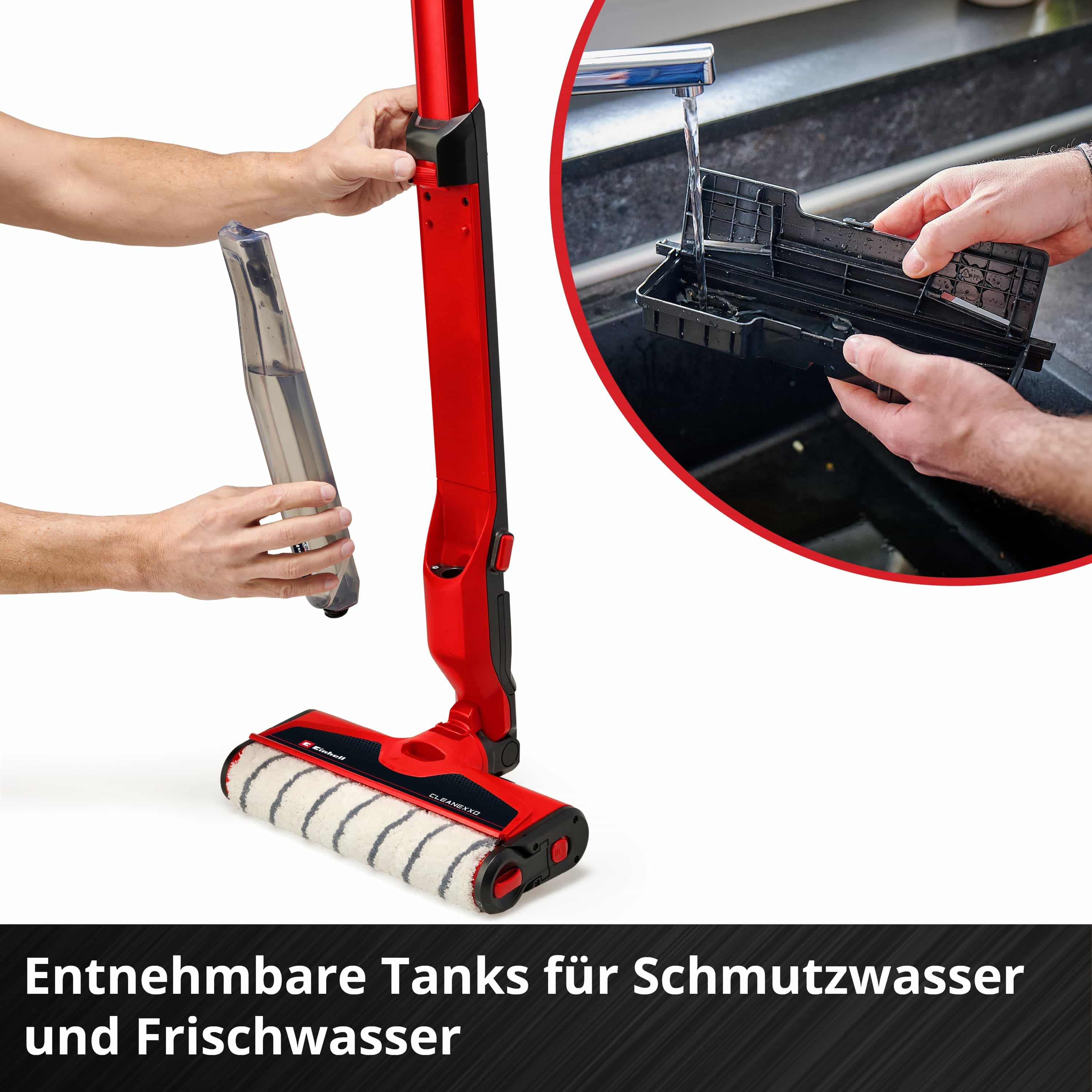 EINHELL Akku-Hartbodenreiniger CLEANEXXO Kit (1x 4,0 Ah)