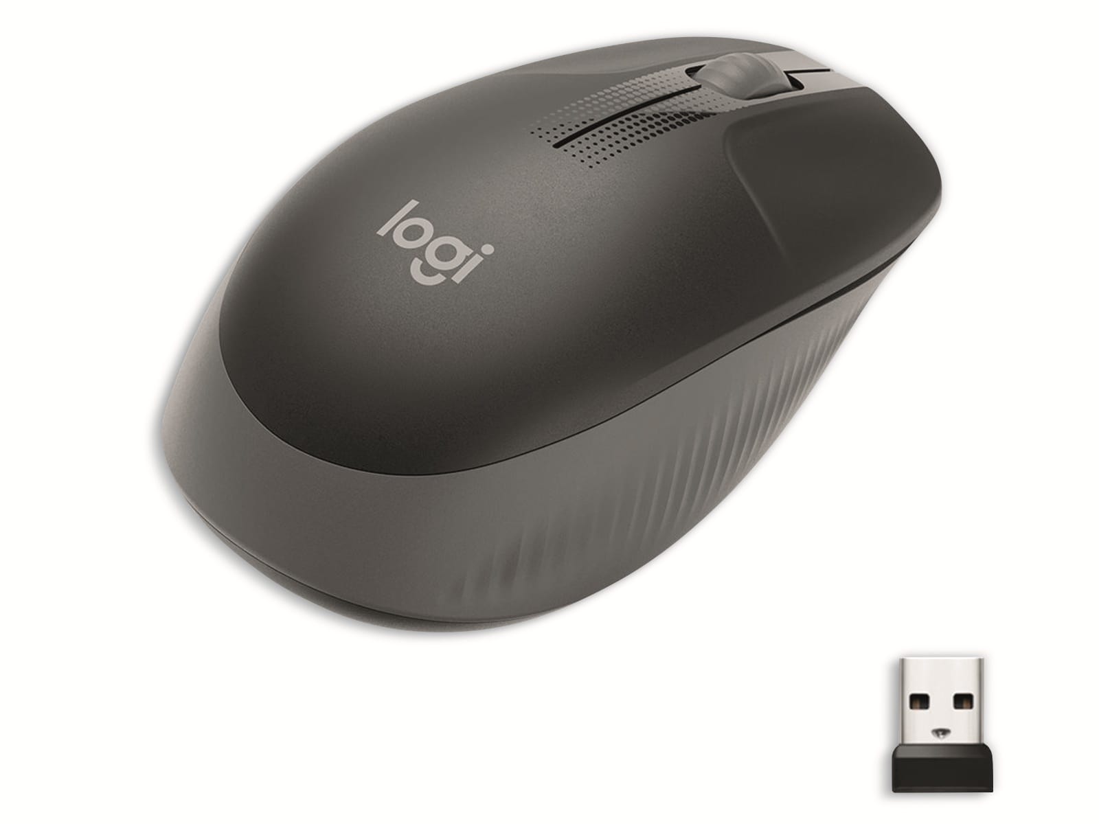 LOGITECH Funkmaus M190, 1000 dpi, 3 Tasten, anthrazit