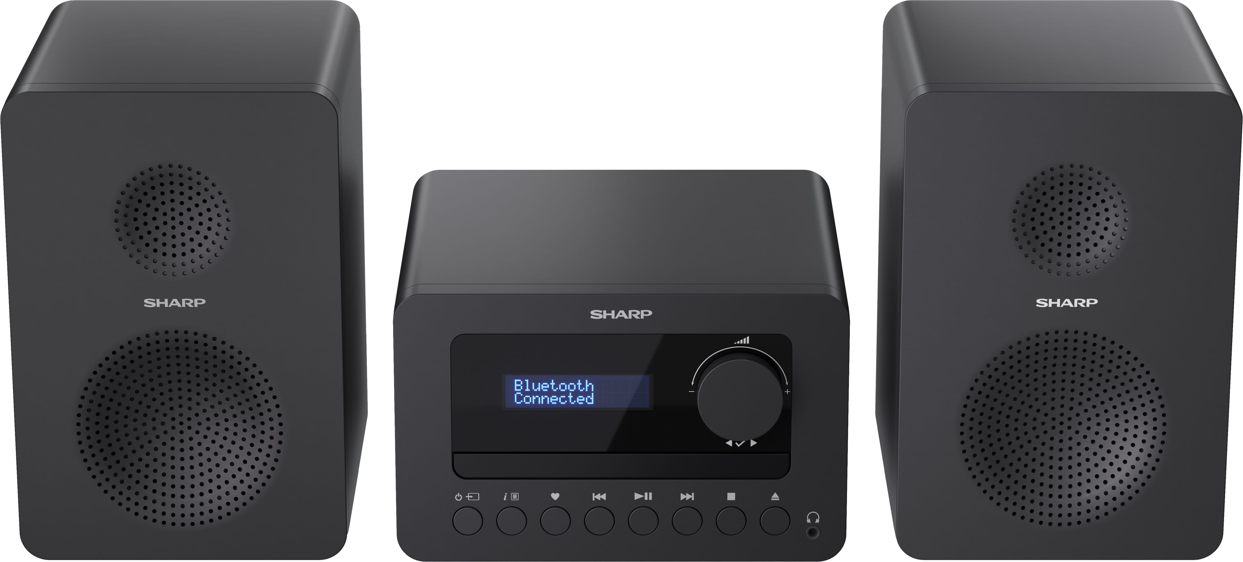 SHARP HiFi-Anlage XL-B520D, schwarz, DAB+, Bluetooth, MP3, CD-Laufwerk