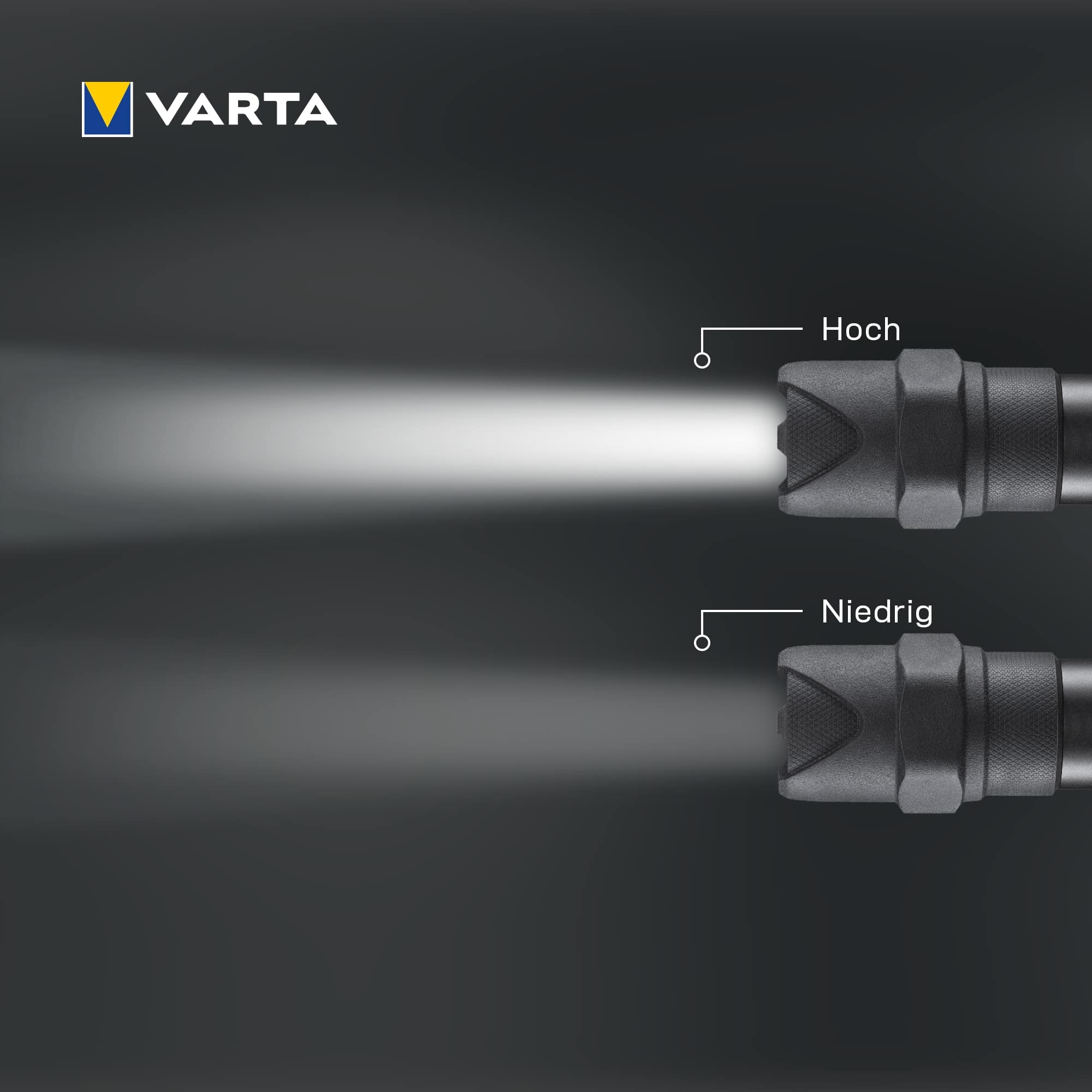 VARTA LED-Taschenlampe Indestructible F10 Pro, 300 lm, Batteriebetrieb