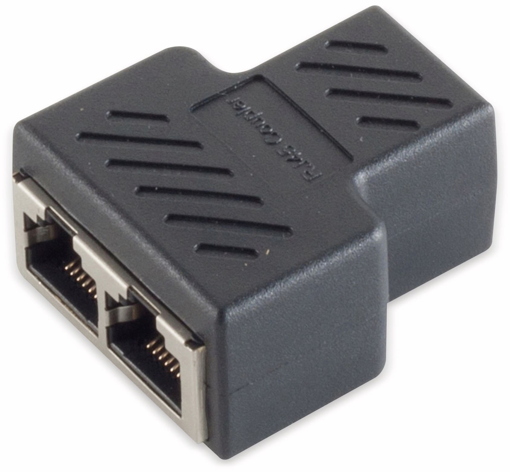 S-IMPULS RJ-45 Splitter, CAT.6, STP, PVC, schwarz