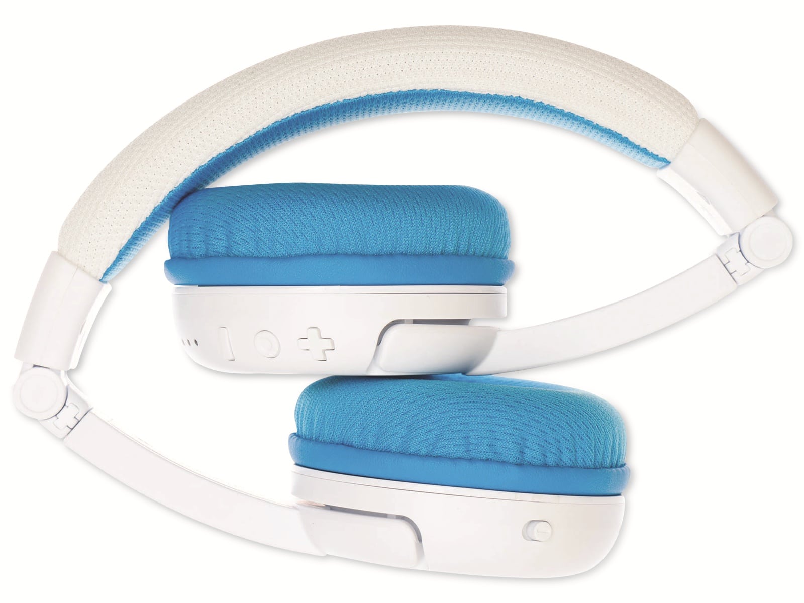 ONANOFF Bluetooth On-Ear Kopfhörer BuddyPhones School+, für Kinder, weiß/blau