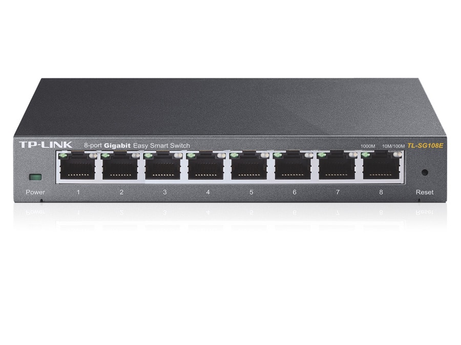 TP-LINK Gigabit Netzwerk-Switch TL-SG108E, 8-Port
