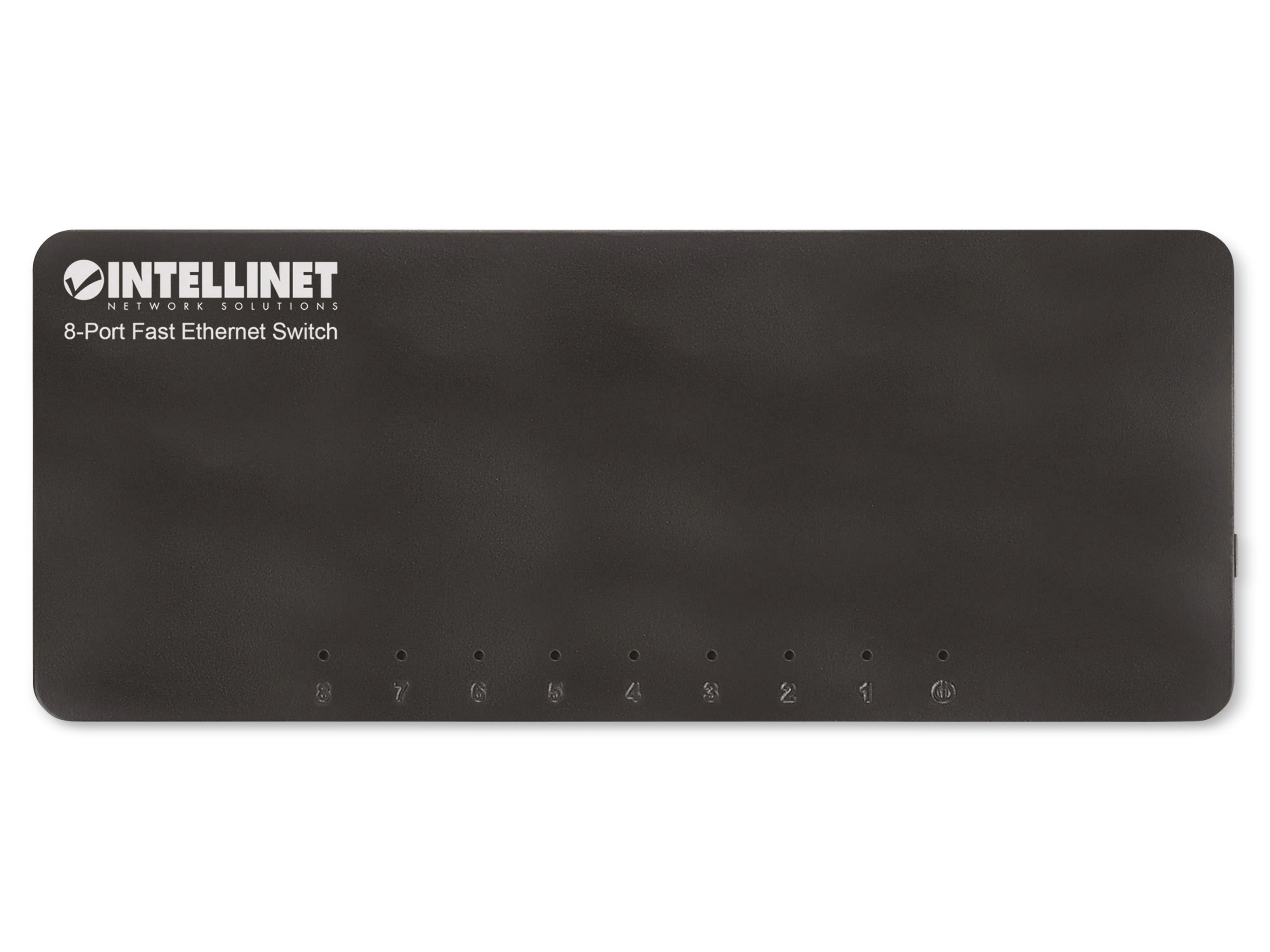 INTELLINET Ethernet Switch 561730 8-Port, schwarz