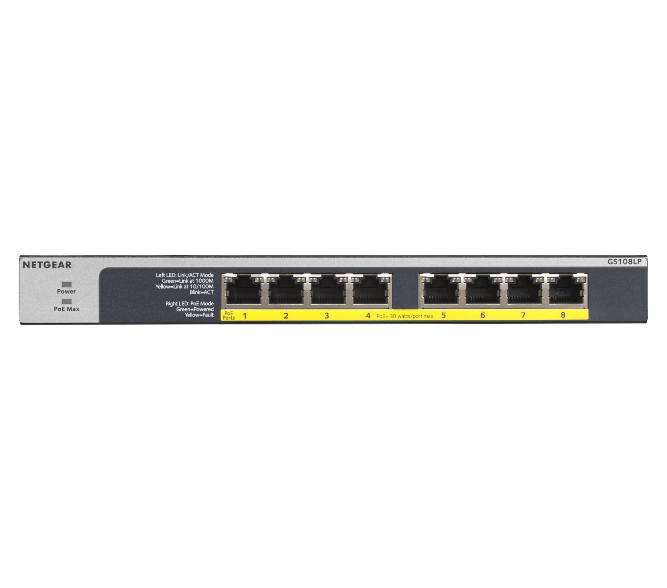 NETGEAR Switch 8x GE GS108LP-100EUS