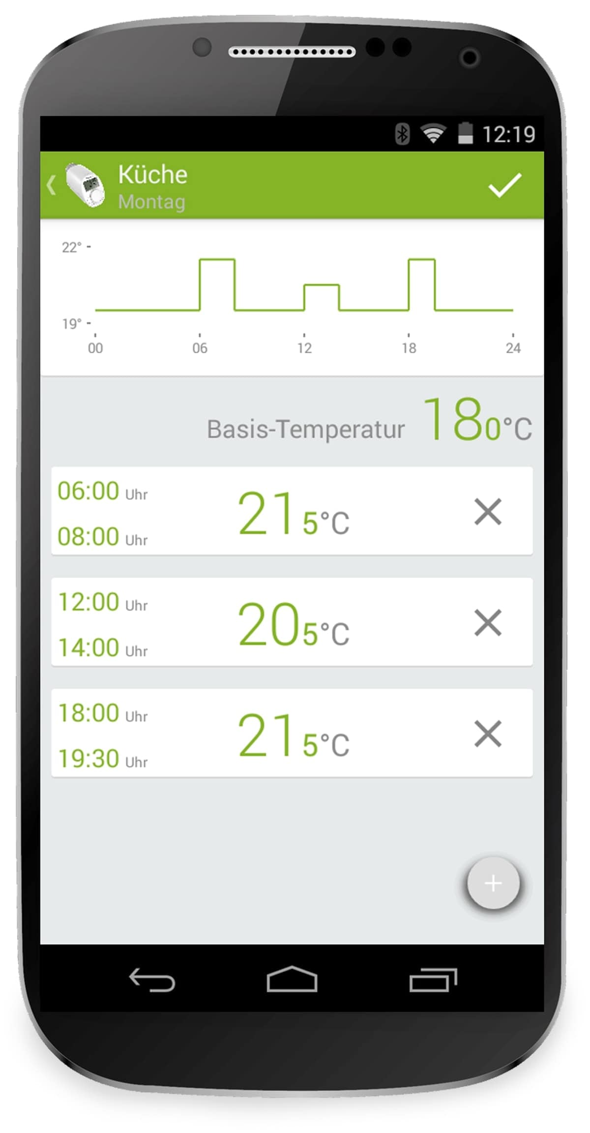 EQIVA Heizkörper-Thermostatkopf mit Bluetooth, 4 Stück