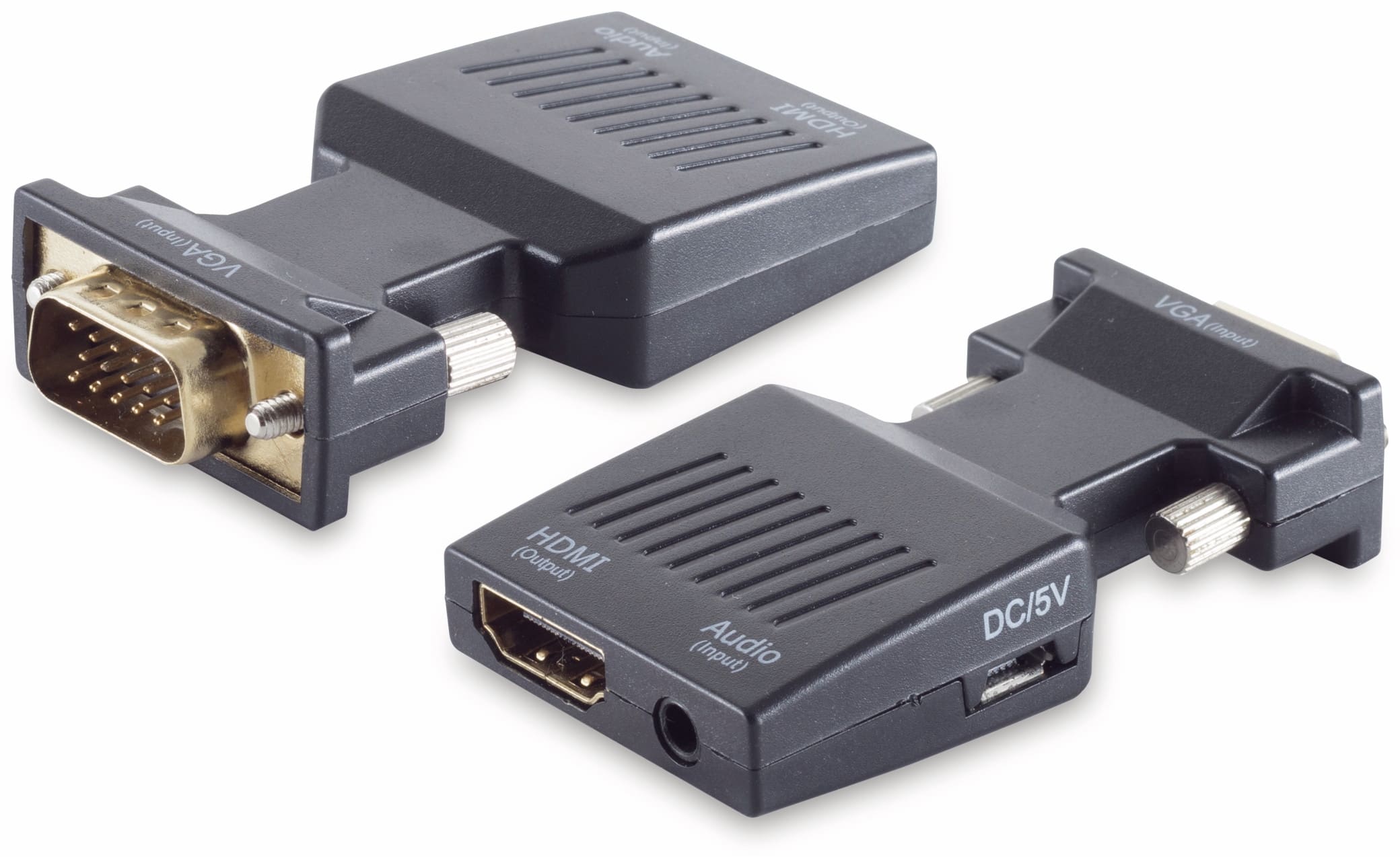 S-IMPULS VGA-Adapter, VGA-Stecker zu HDMI-Buchse, 1080p