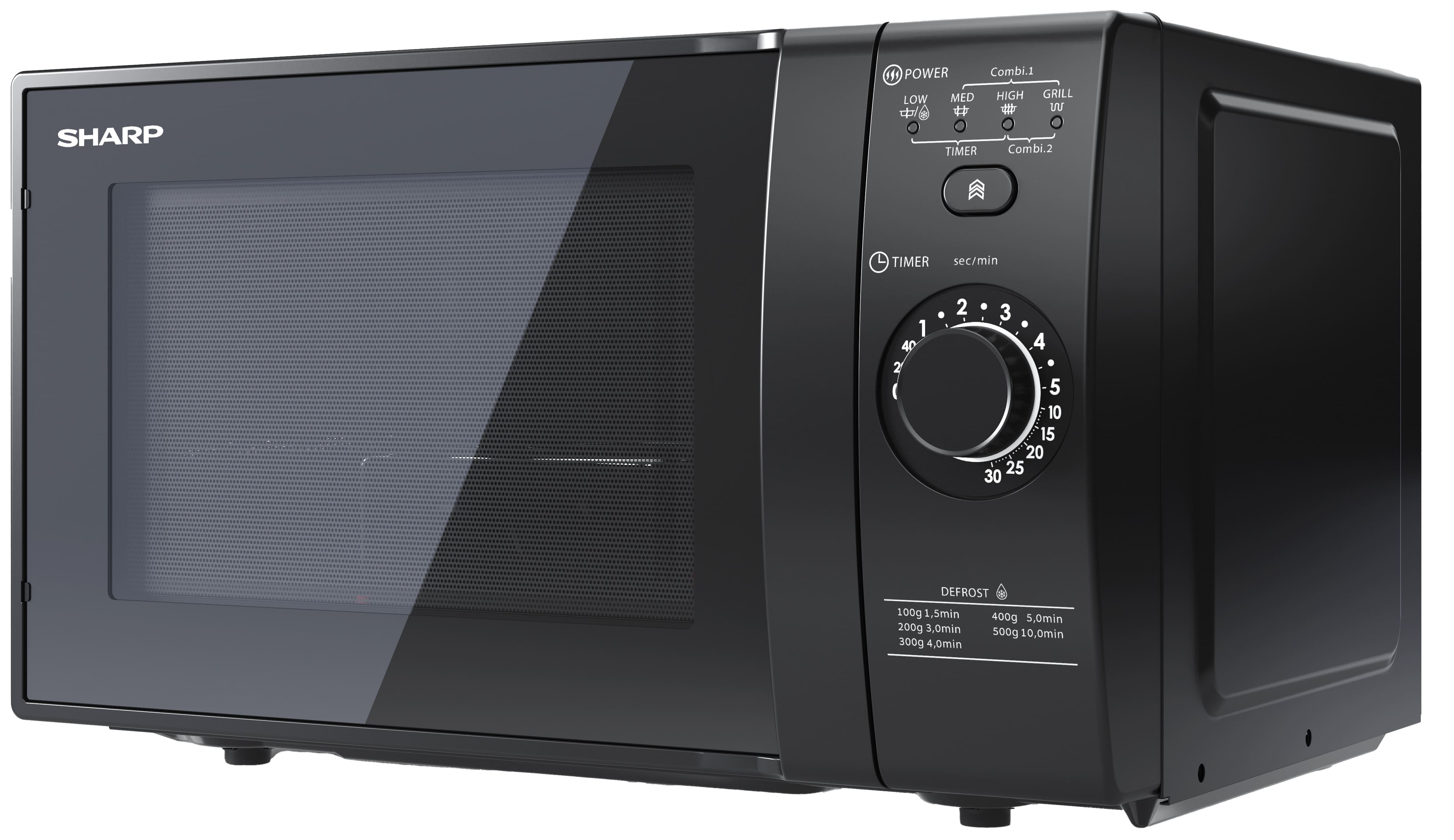 SHARP Mikrowelle YC-GG02E-B, schwarz