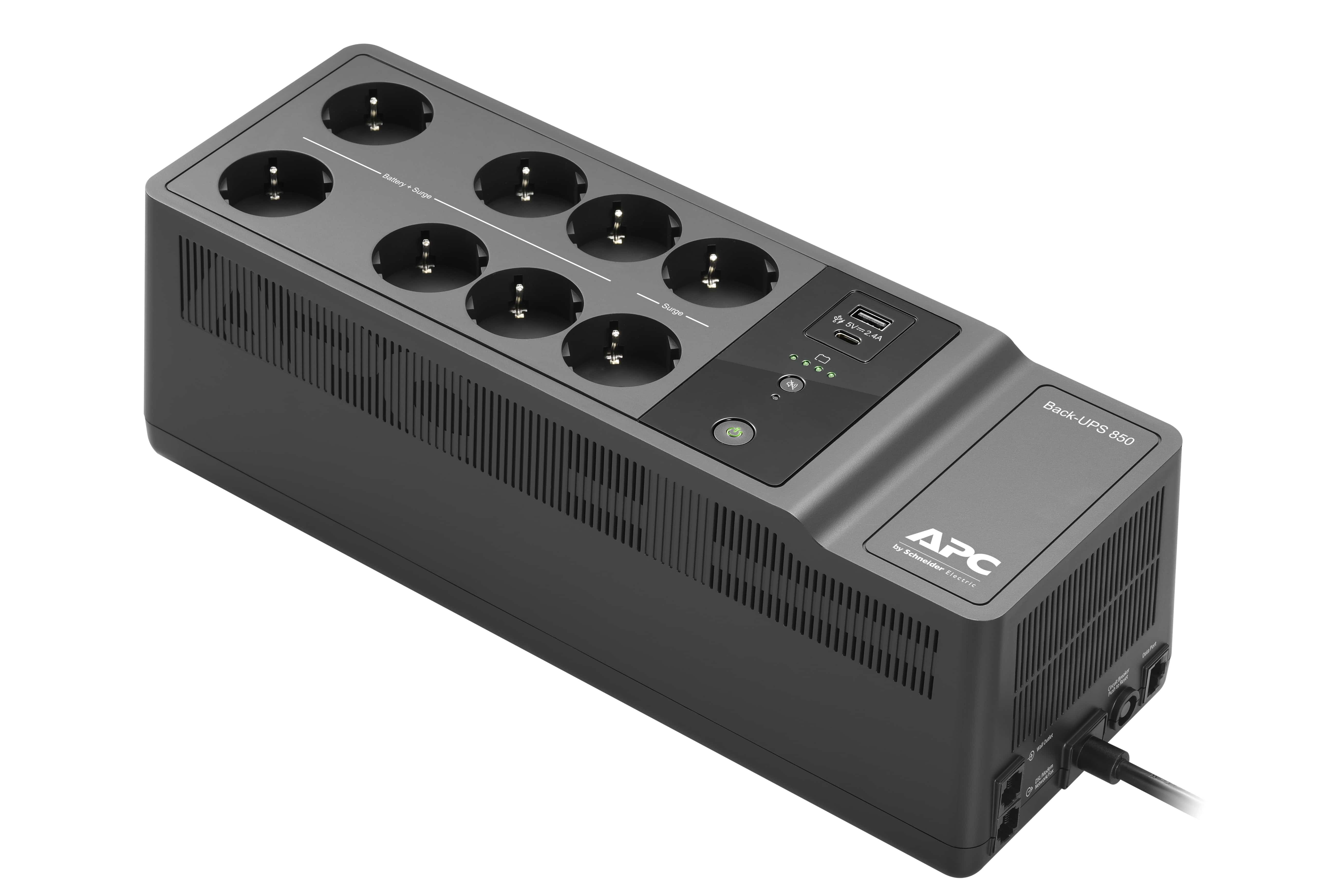 APC USV Back-UPS BE850G2-GR, 850VA, 520 W, 8 Ausgänge, USB, LAN