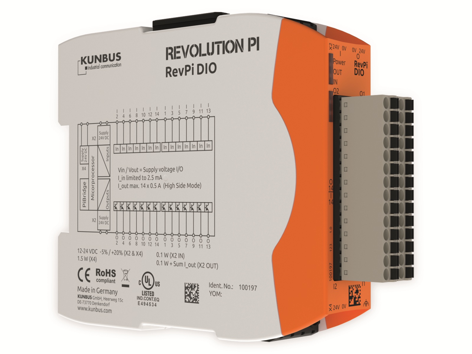 KUNBUS Revolution PI Signalmodul RevPi DIO PR100197