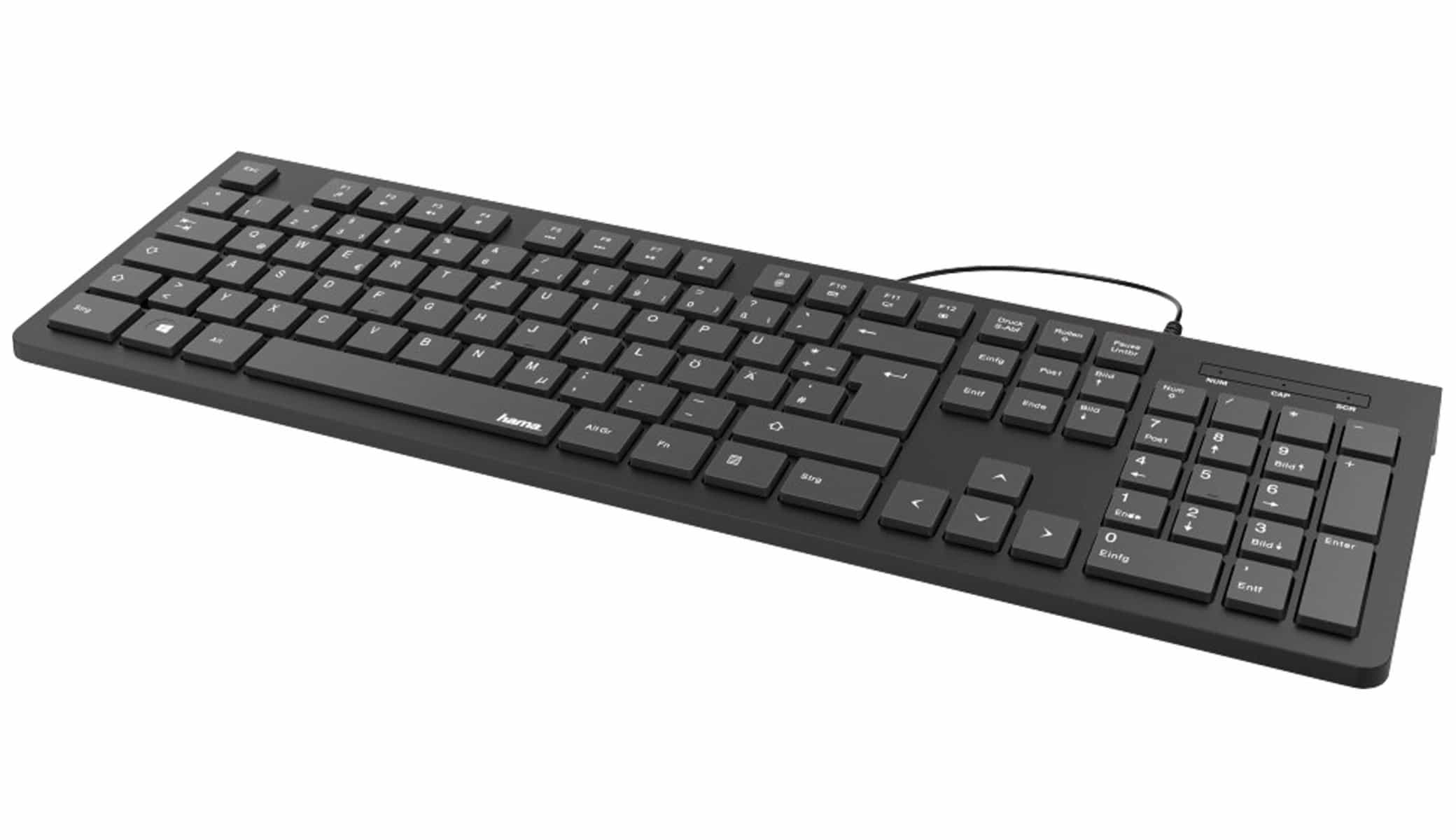 HAMA USB-Tastatur KC-200, schwarz