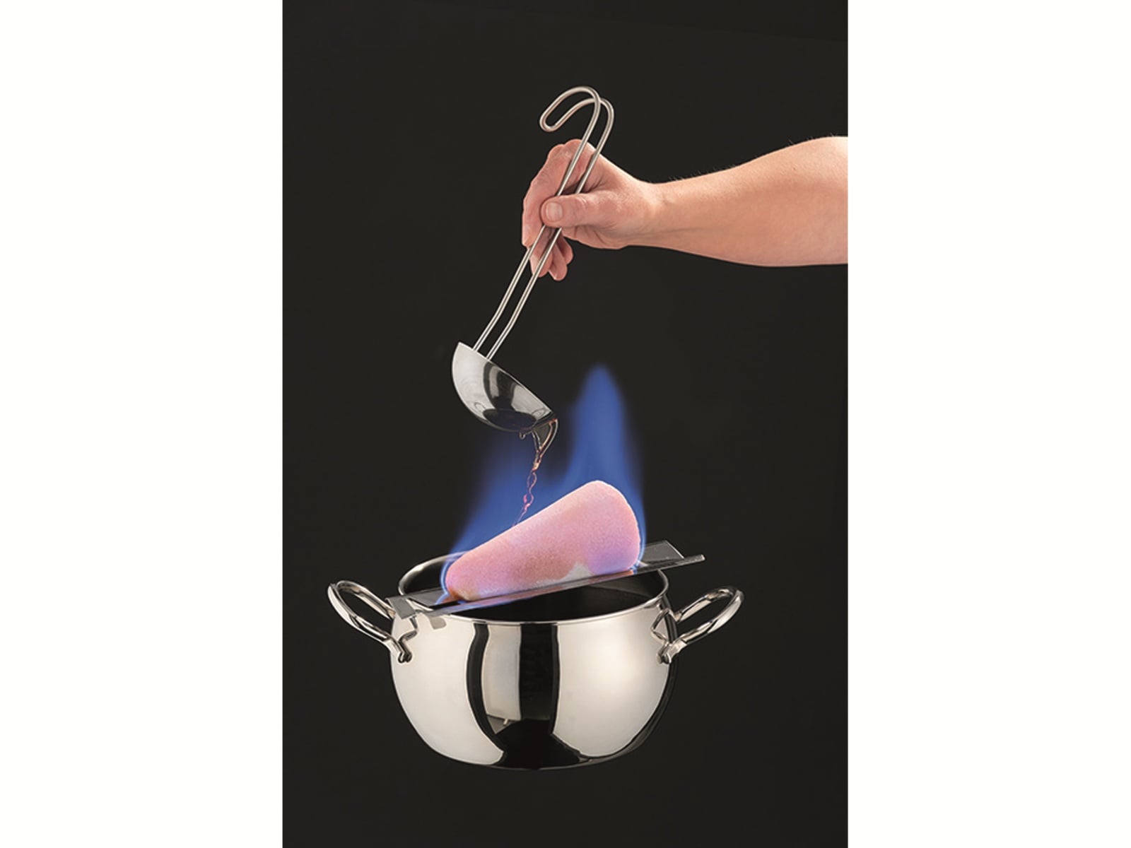 Fondue- und Feuerzangenbowle-Set, Ø 22 cm, H: 23 cm, 2,2 L, Edelstahl