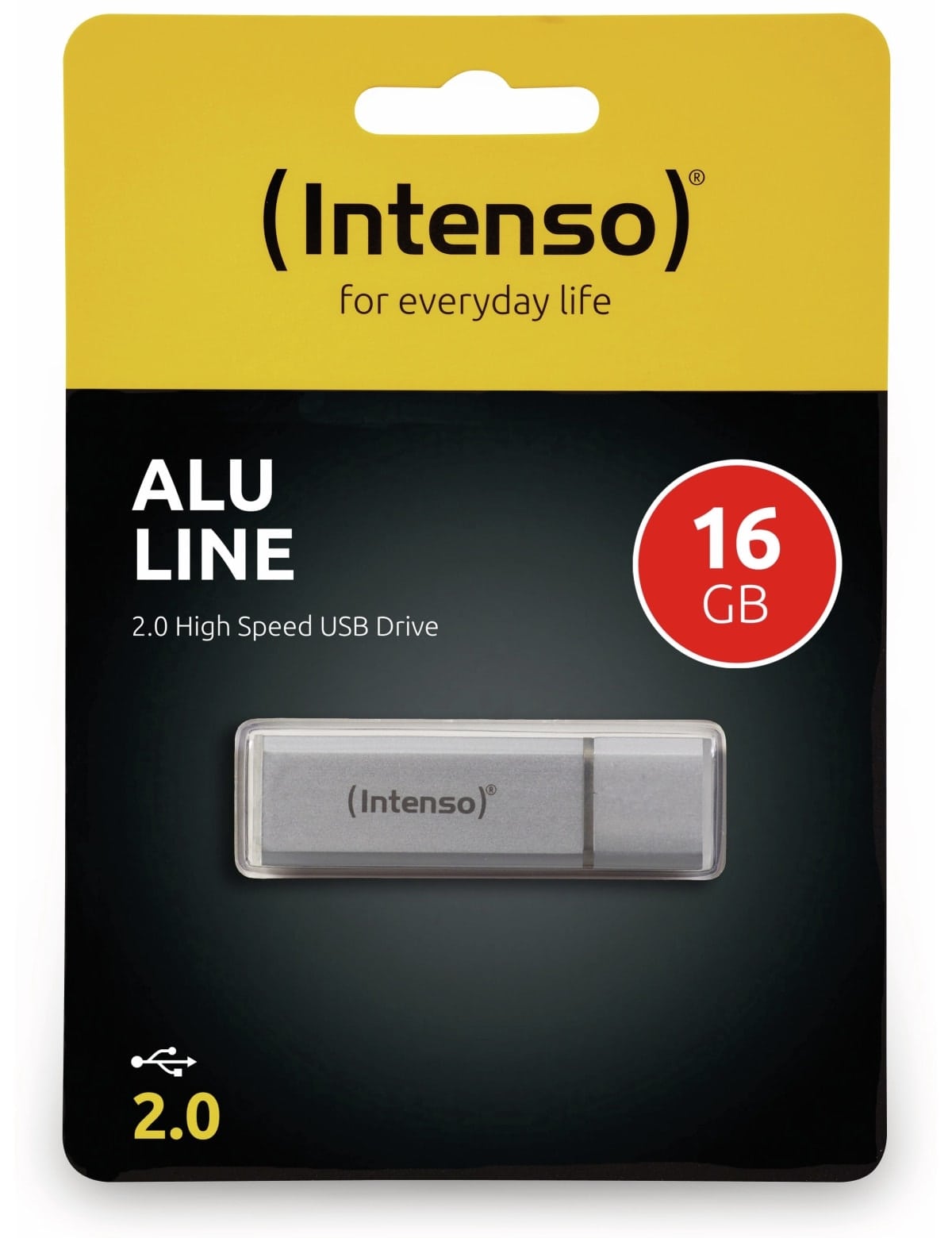 INTENSO USB 2.0 Speicherstick Alu Line, silber, 16 GB