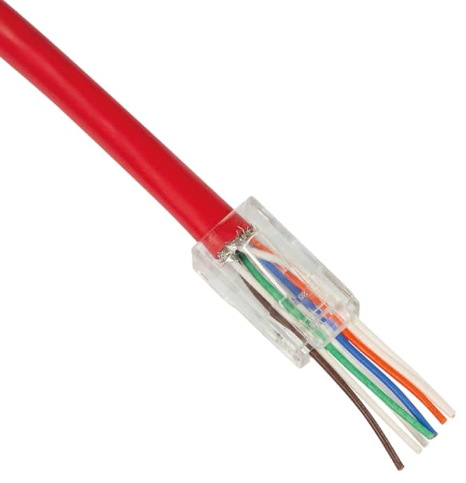 LOGILINK RJ45-Modularstecker, Cat.6, ungeschirmt, vorne offen, 50 Stk.