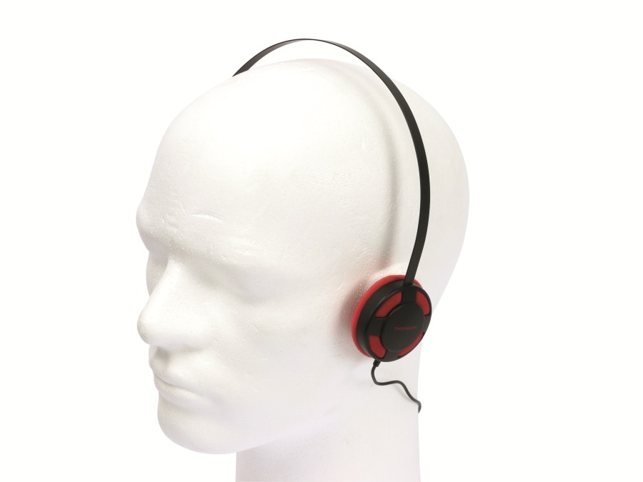 Thomson Stereo-Kopfhörer HED1112W/BL, rot/schwarz