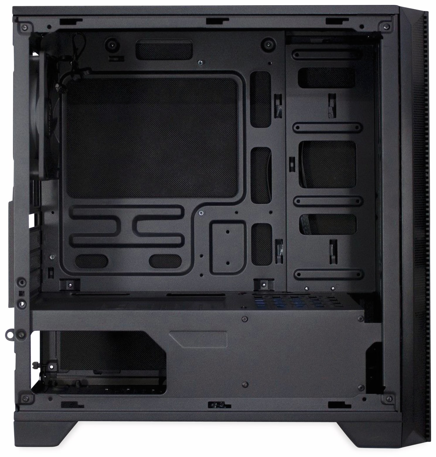 INTER-TECH PC-Gehäuse H-606, Micro, schwarz