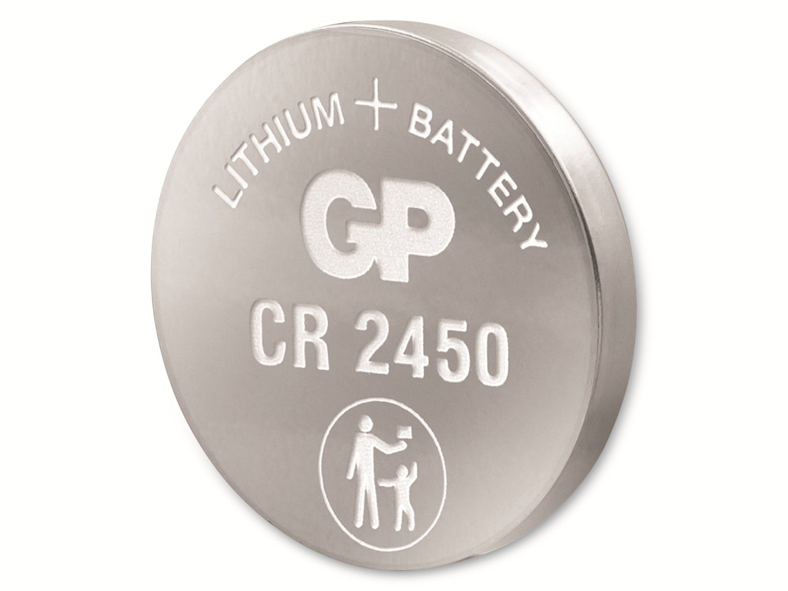 GP Lithium-Knopfzelle CR2450, 3V, 5 Stück