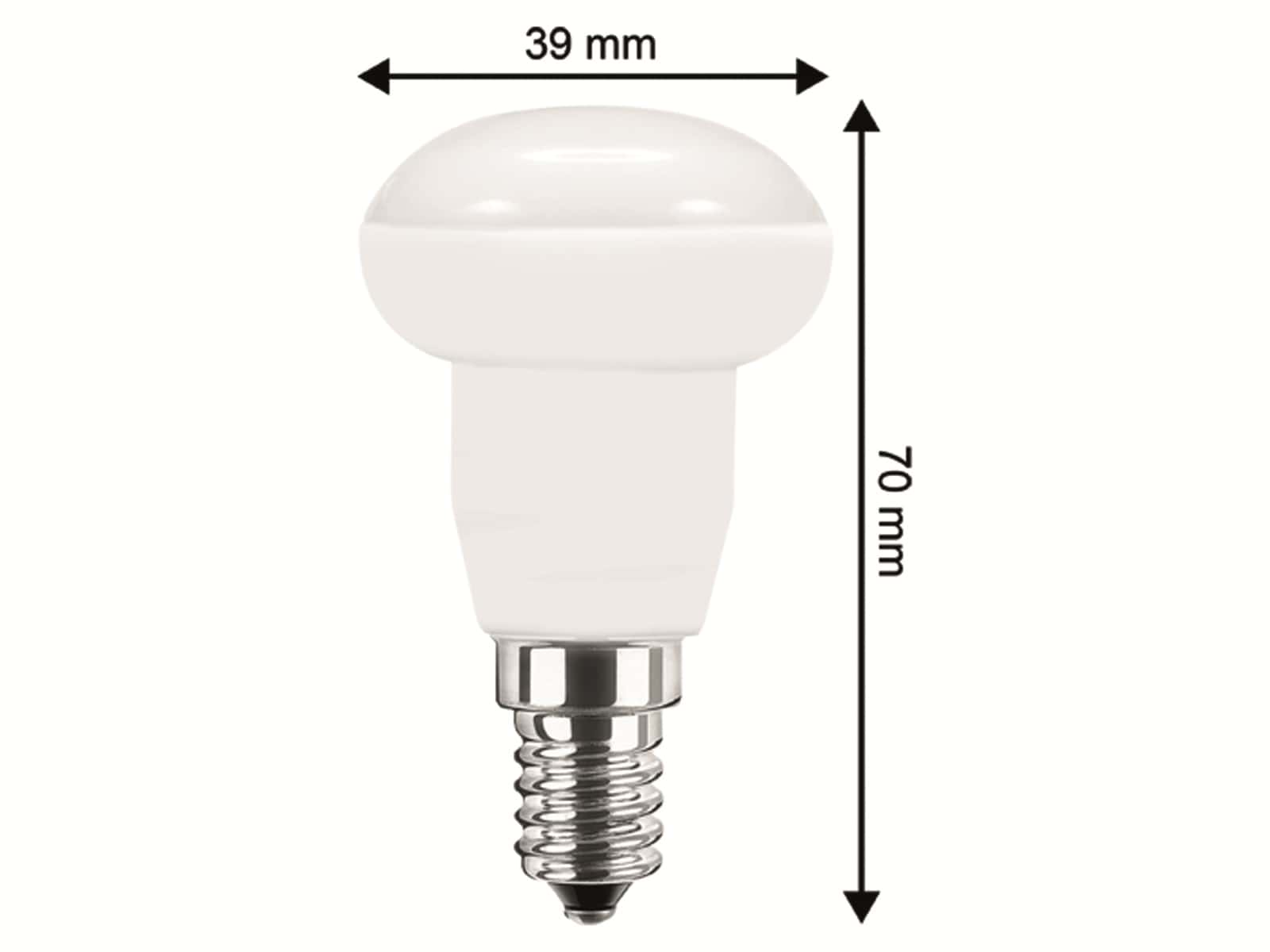 BLULAXA LED-Lampe 49139 R50, E14, EEK: E, 5 W, 470 lm, 4000 K