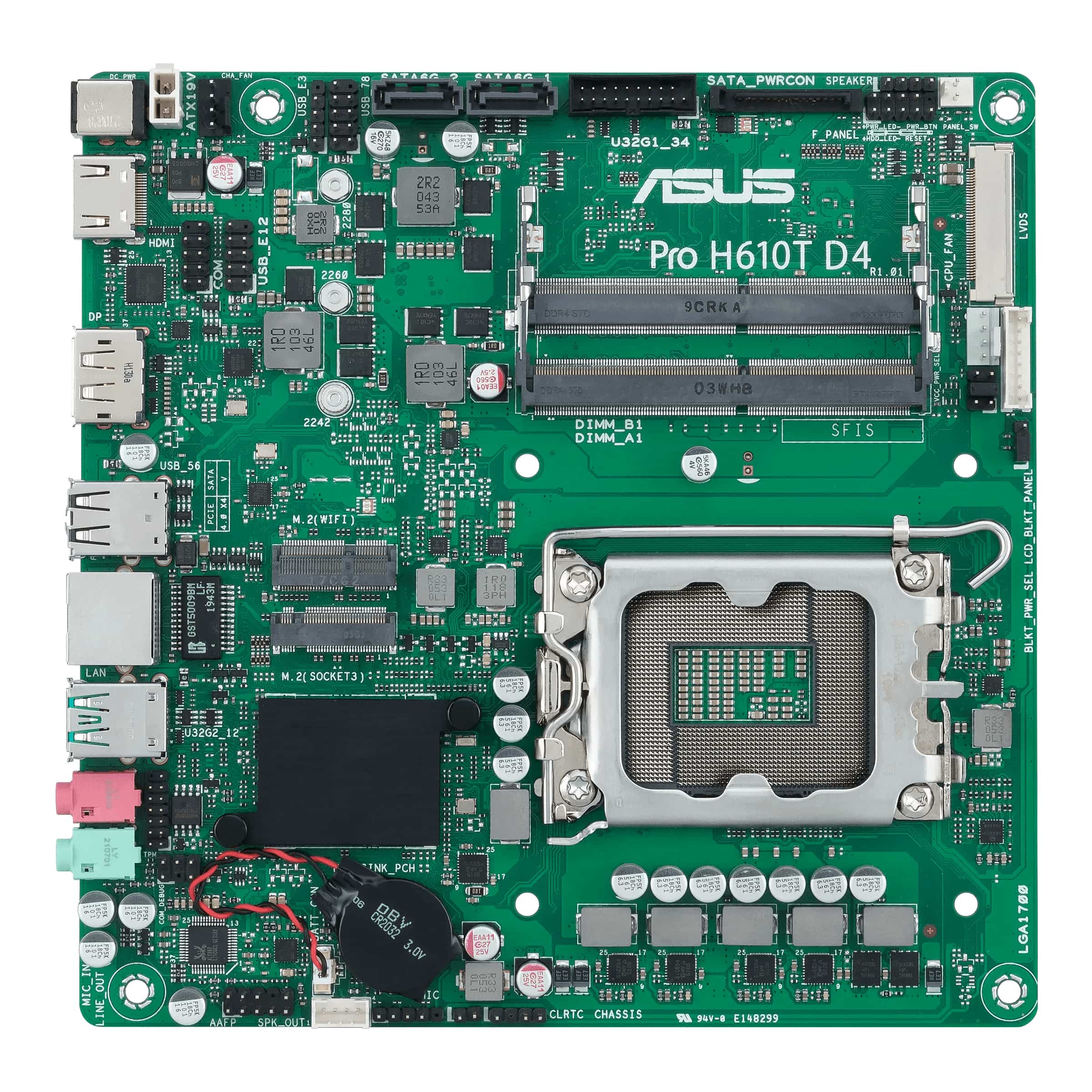 ASUS Motherboard Pro H610T D4-CSM