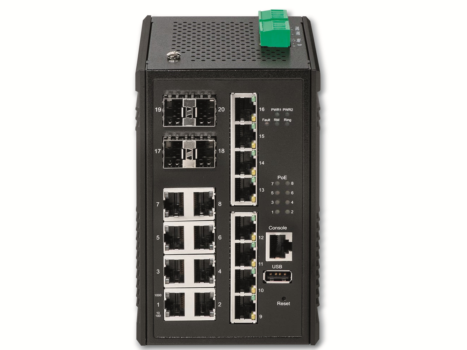 EDIMAX Industrie-Switch IGS-5416P, 16-Port, Web-Managed, 4x SFP