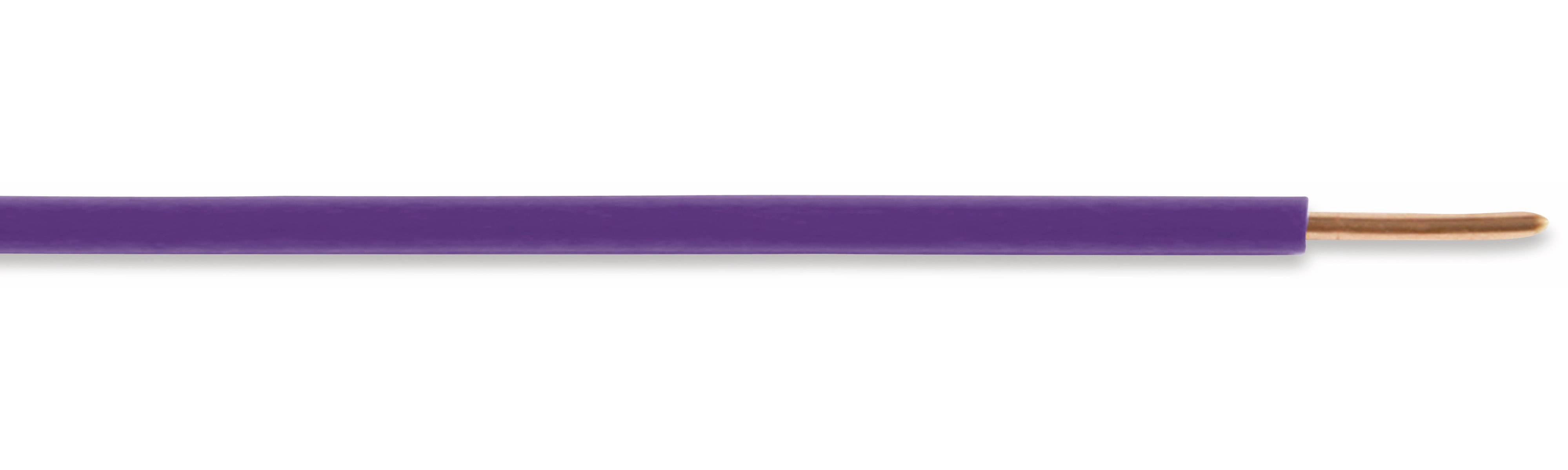 Installationsdraht H07V-U, 1,5 mm², 100 m, violett