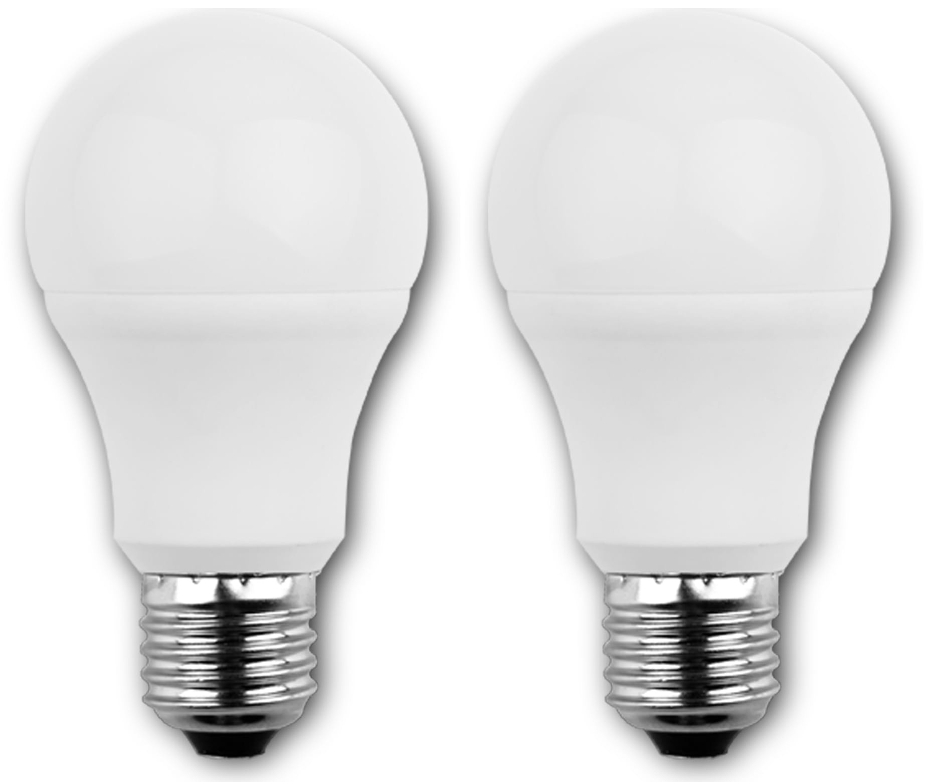 BLULAXA LED-Lampe A60, E27, 8 W, 810 lm, 2700 K, 2 Stück