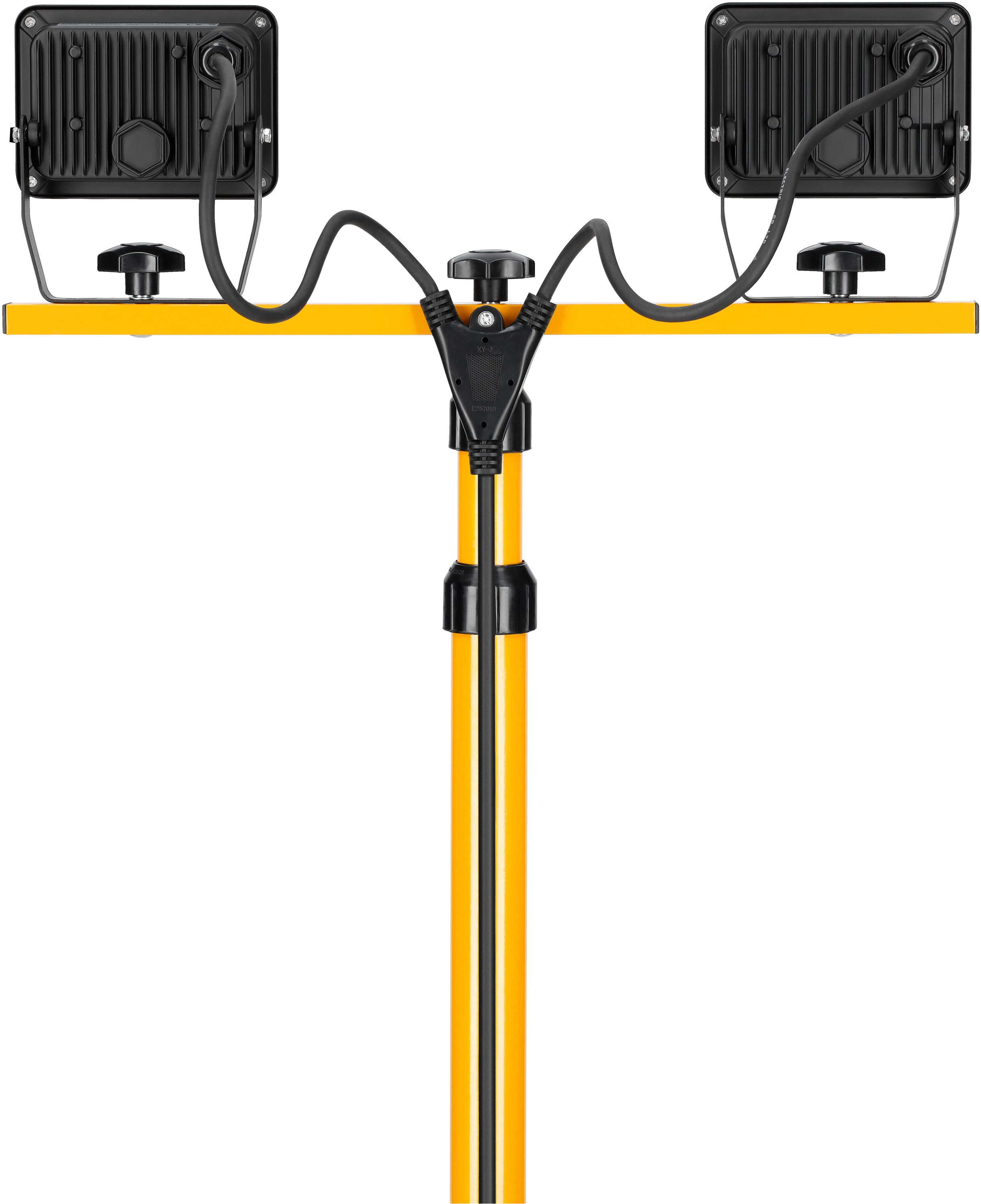 GOOBAY LED-Baustrahler, Teleskopstativ, 2x20W, 4000K