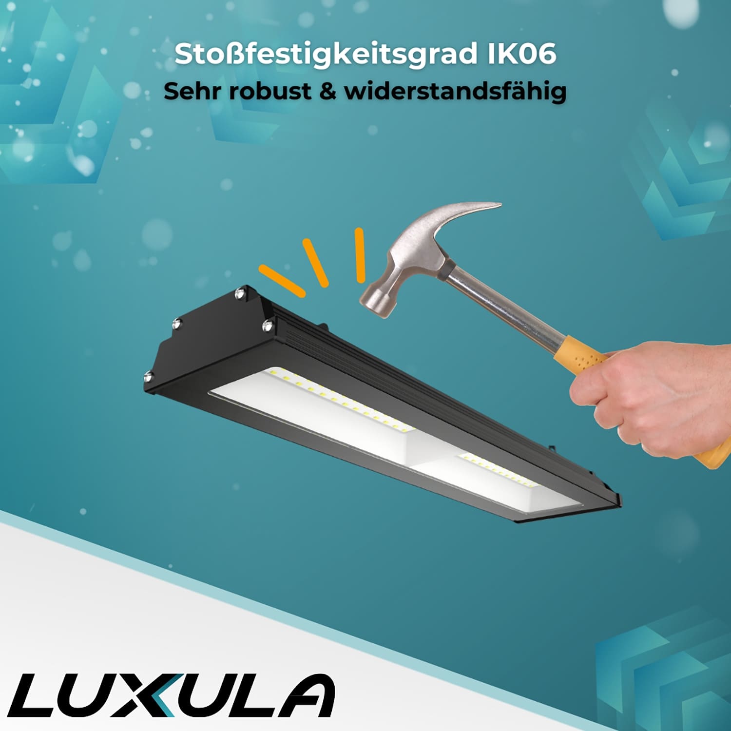 LUXULA LED-Hallenleuchte LX500141, HighBay, linear, 100W, 10000lm, 4000K