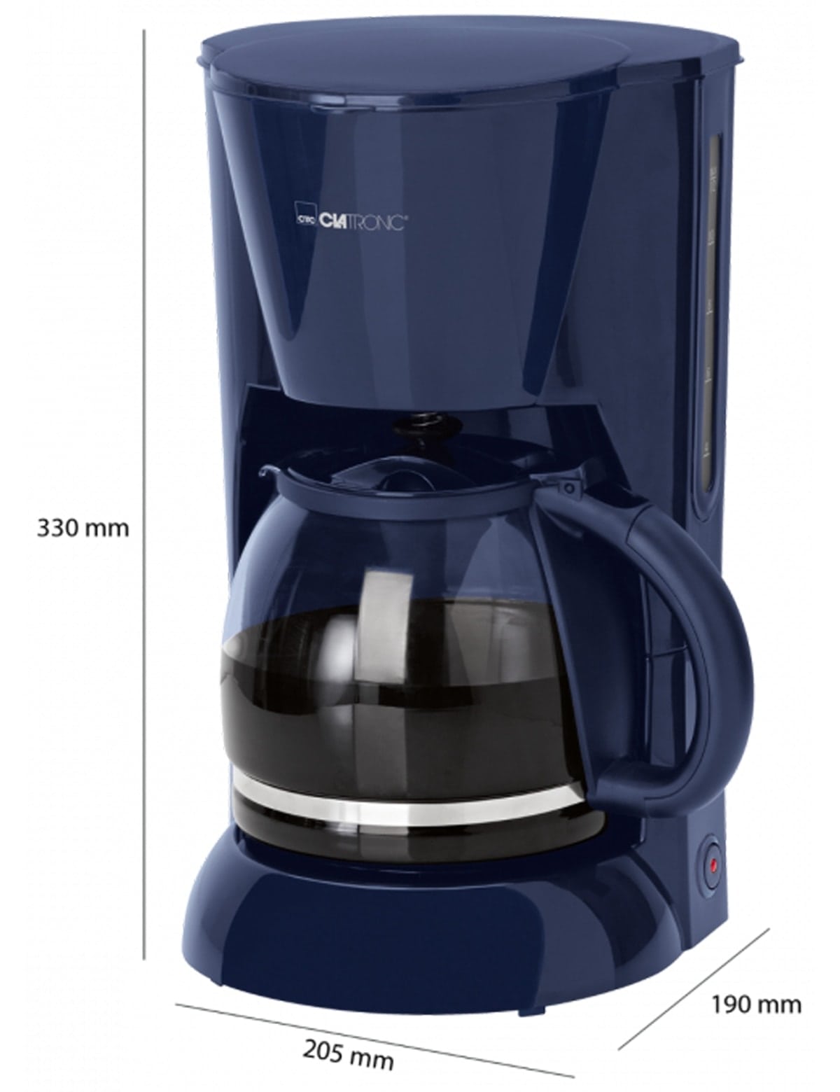 Clatronic Kaffeemaschine KA 3473, 1,5 L, 900 W, blau