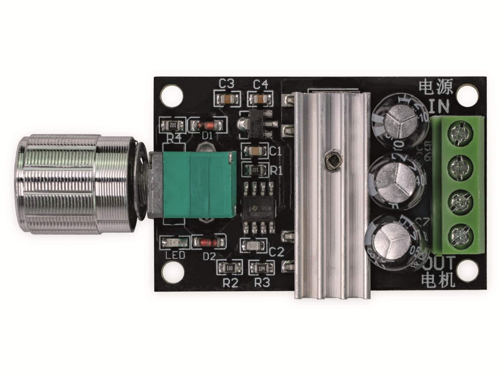 JOY-IT Steuermodul, COM-DC-PWM-Ctrl, 6-28V DC, 3A, 32x70x15