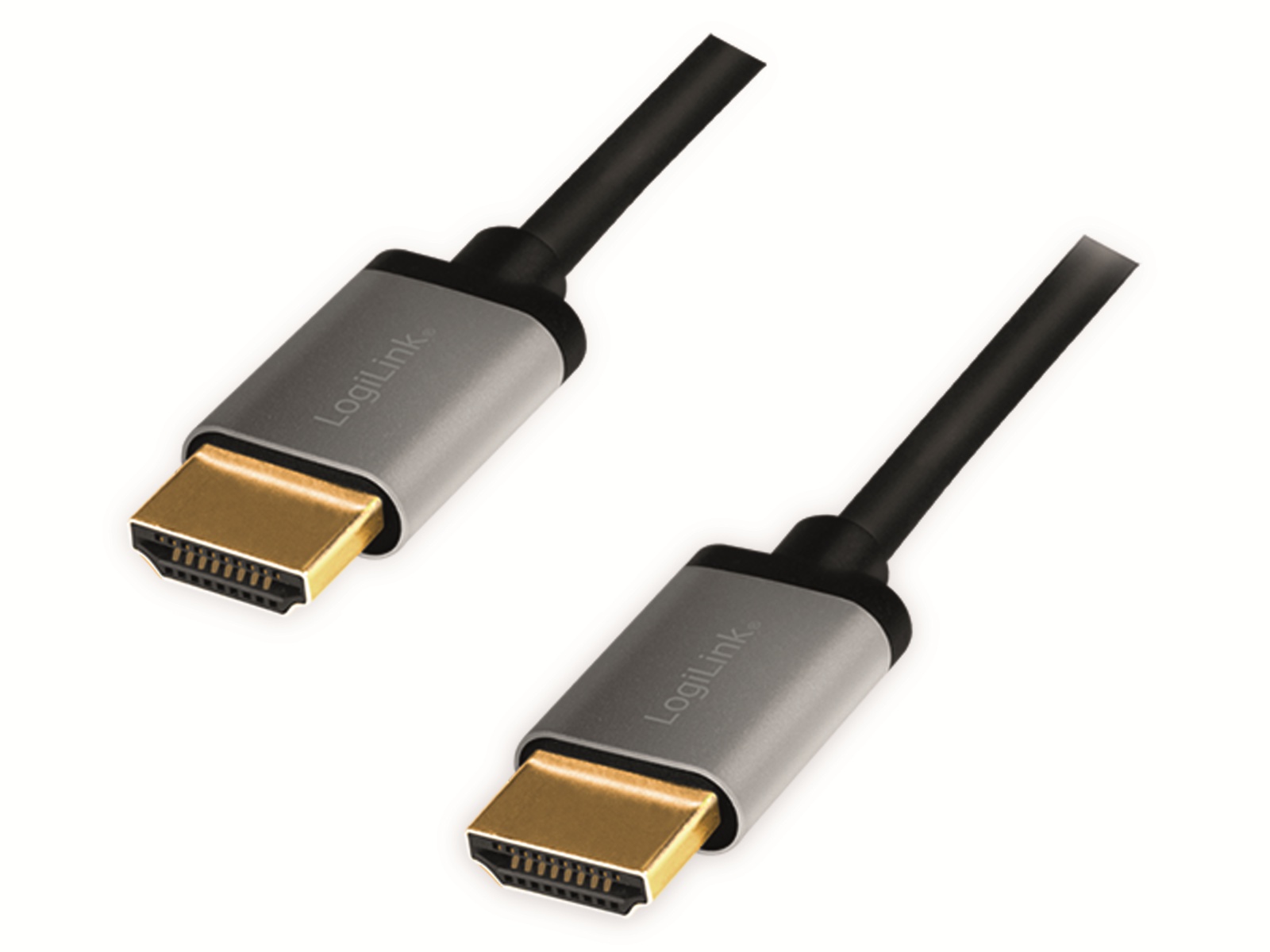 LOGILINK HDMI-Kabel CHA0102, Stecker/Stecker, Alu, 4k, 3 m