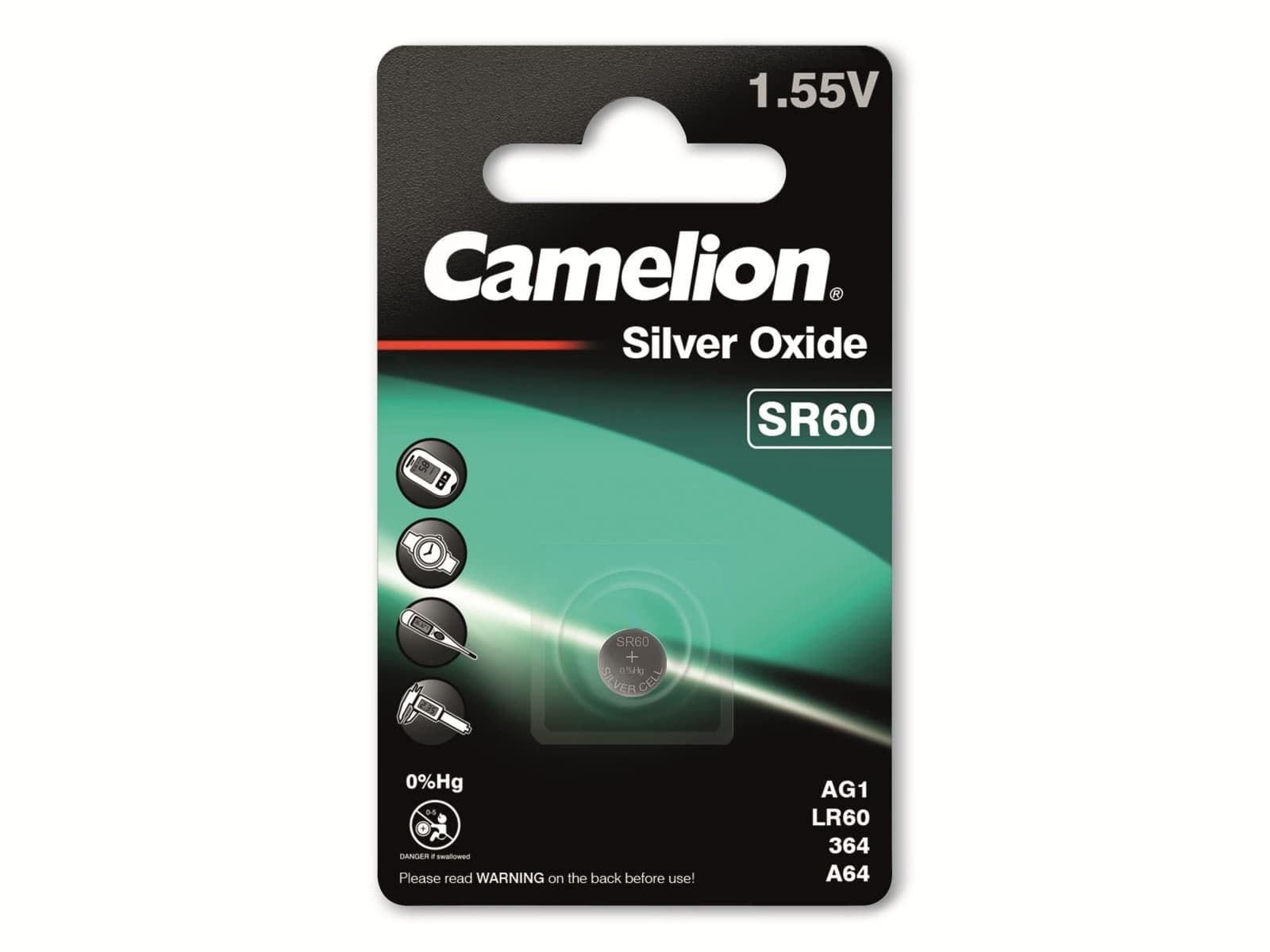 CAMELION Knopfzelle SR60W 1 St.