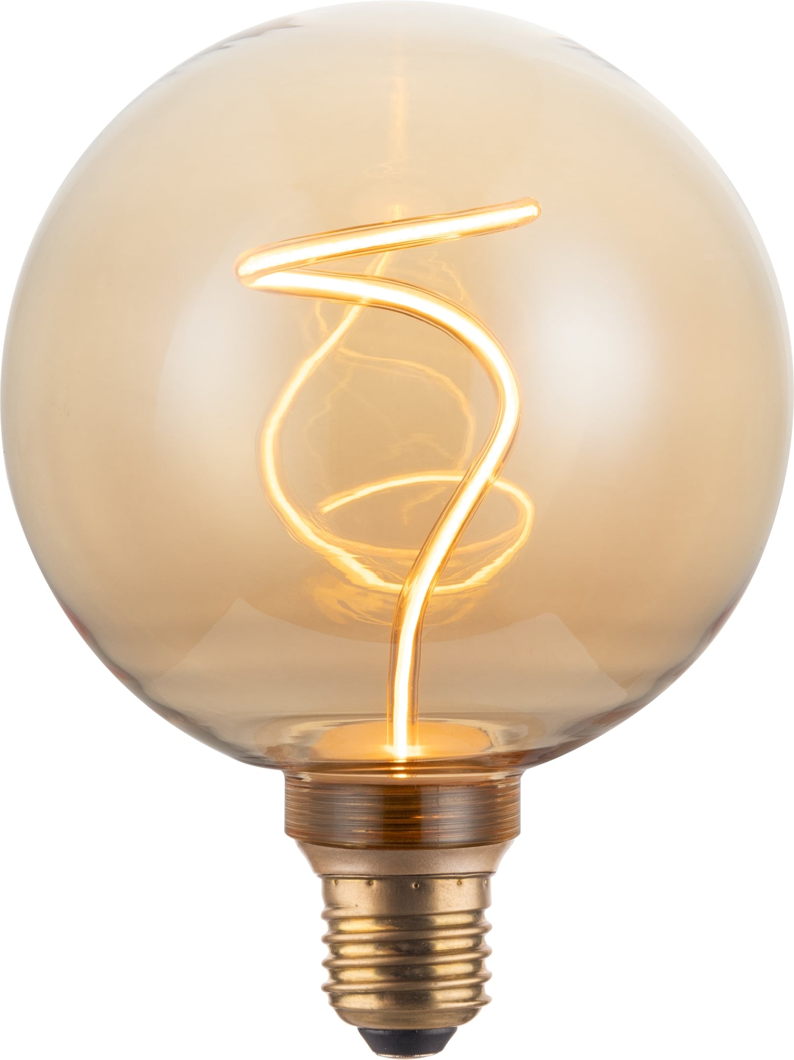 ENOVALITE LED-Filament-Lampe, YARN GLOBE, Amber, E27, 4,9W, 200lm, 1800K