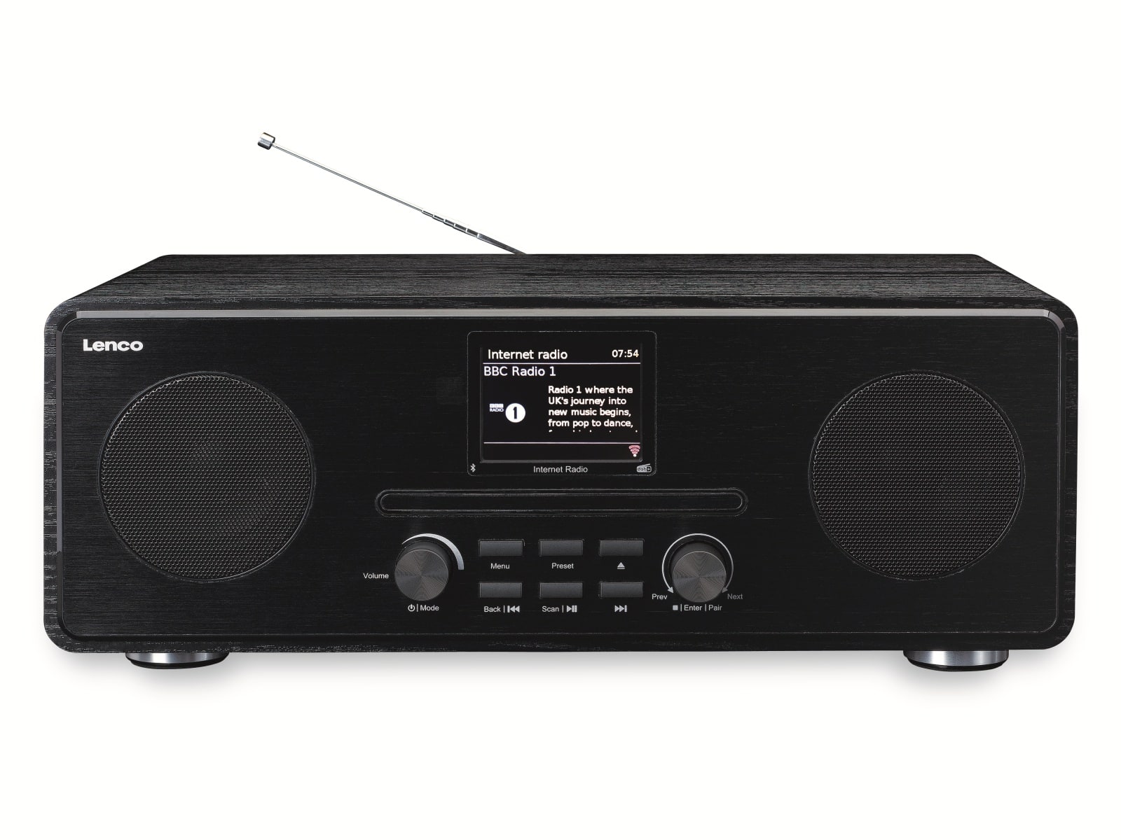 LENCO Internetradio DIR-260BK, DAB+/FM, CD-Player, Bluetooth, schwarz