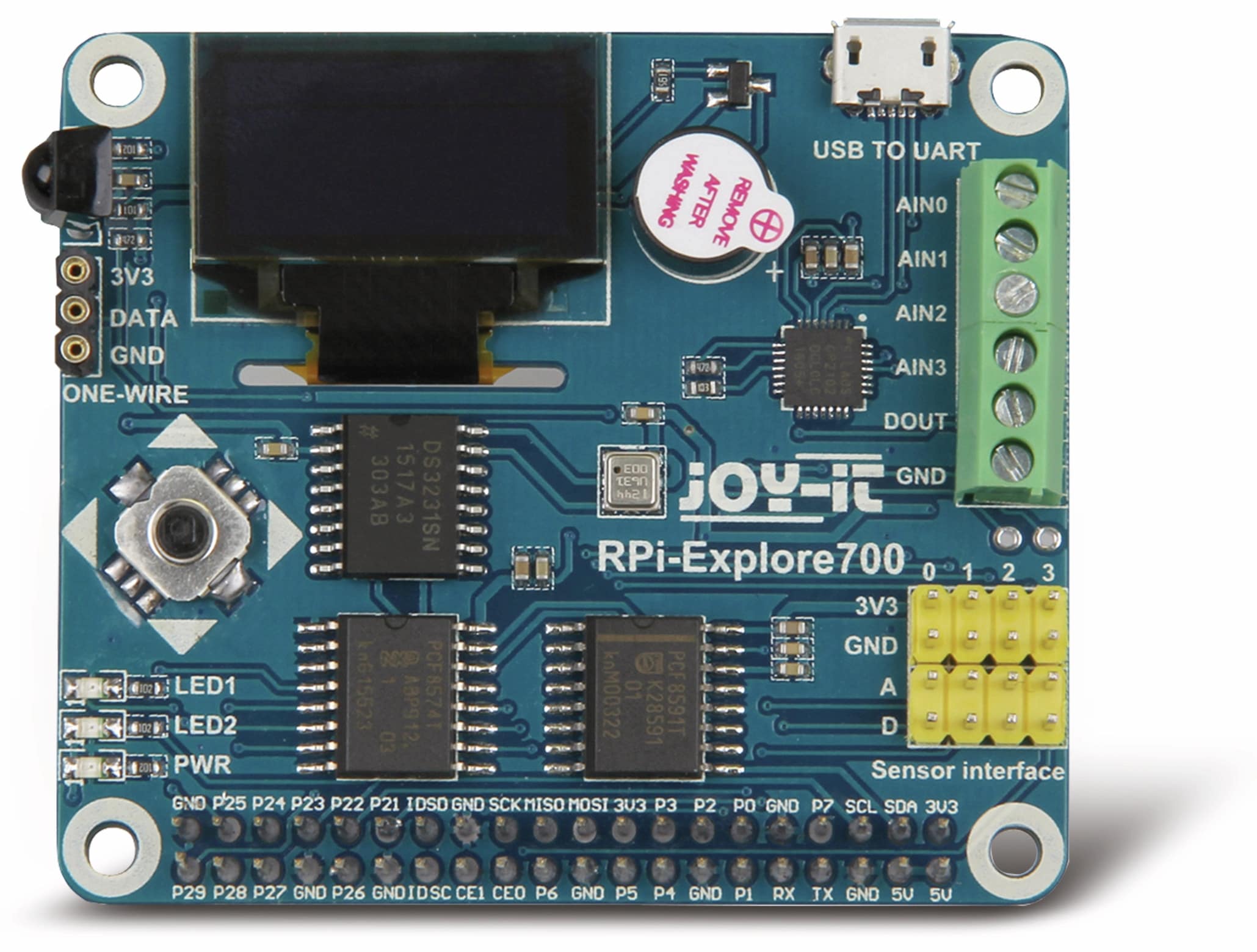 JOY-IT Erweiterungsplatine Explore 700 für Raspberry Pi