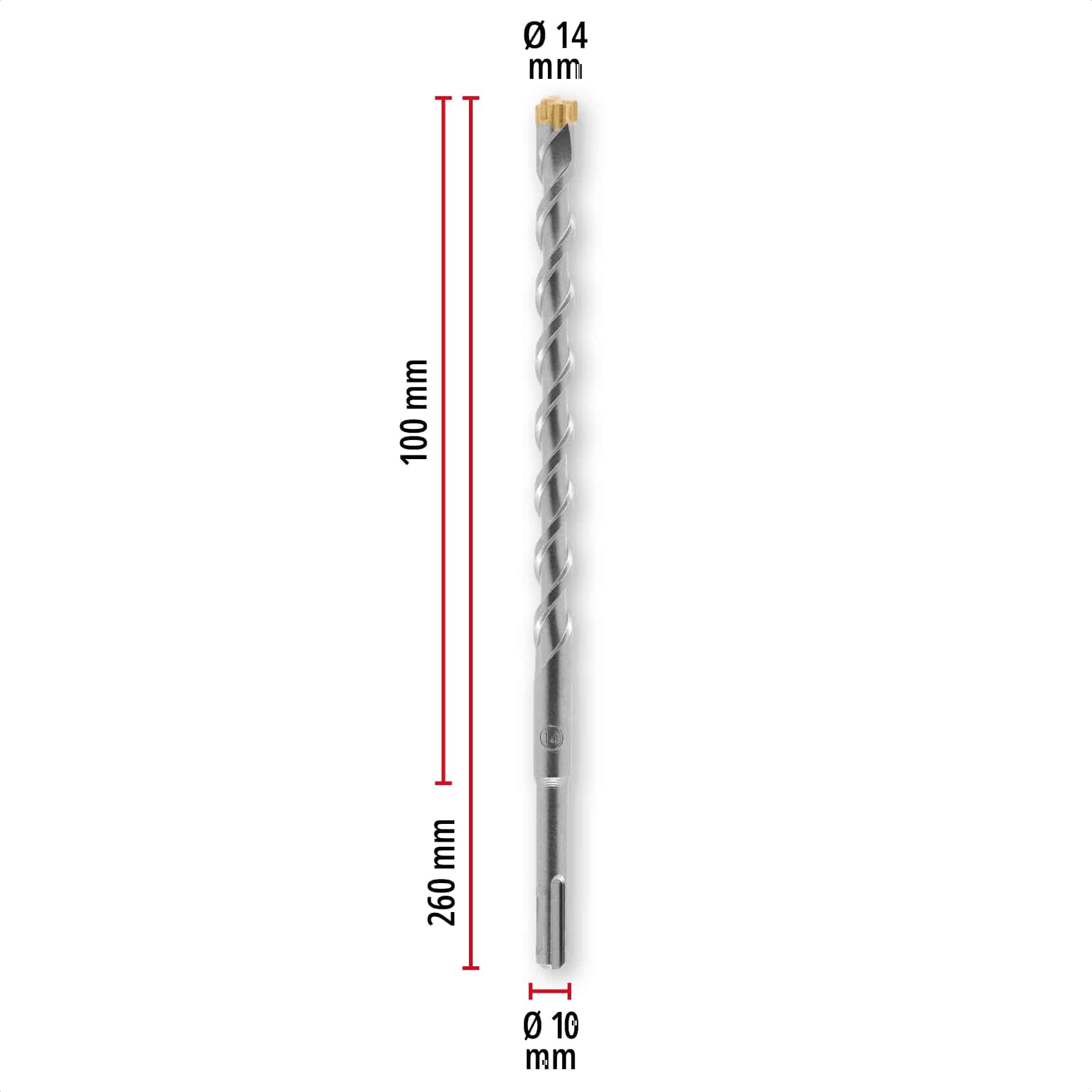 KWB SDS-Plus Hammerbohrer, 268314, 14x260 mm