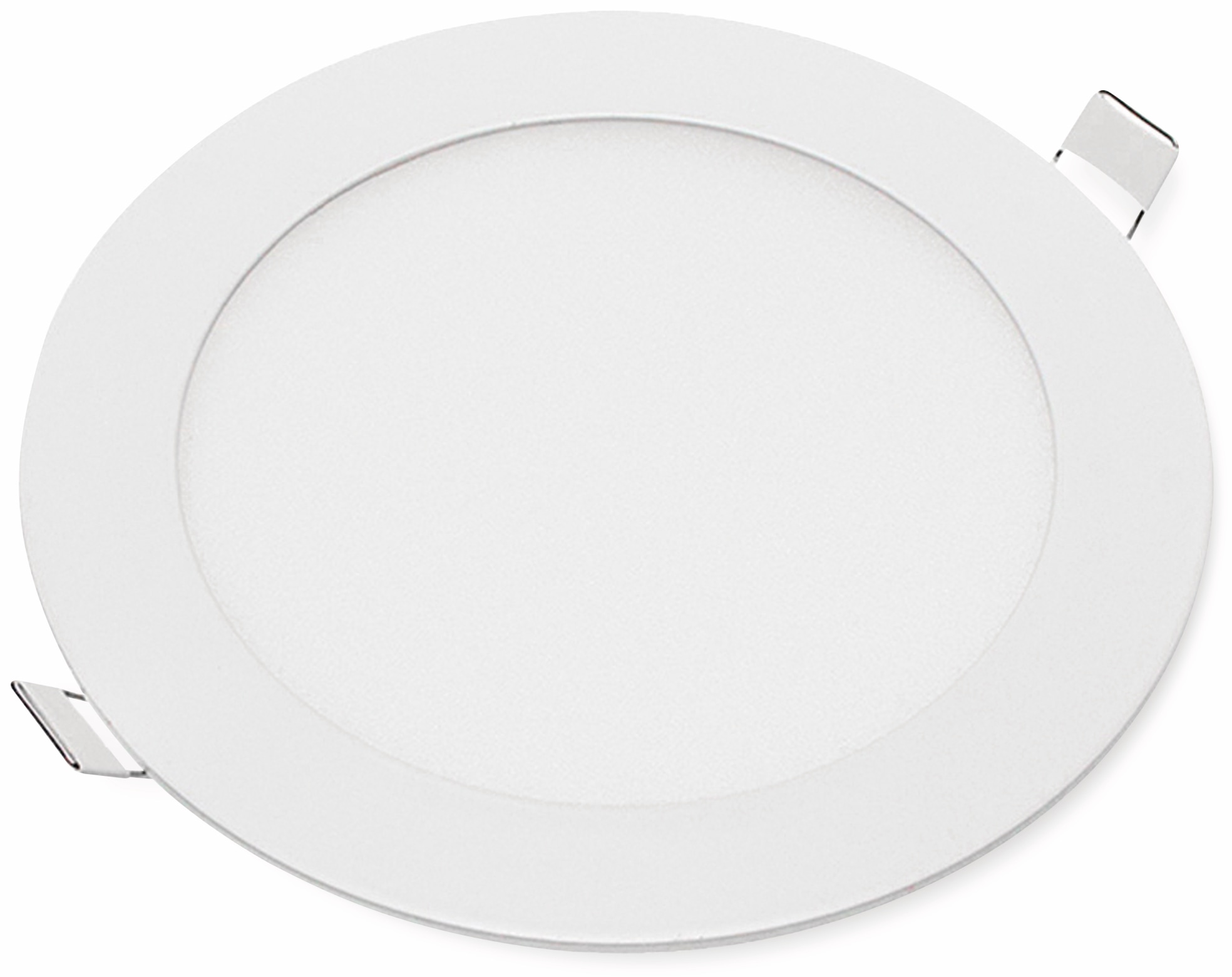 OPTONICA LED-Einbauleuchte 2604, 12 W, 1000 lm, 6000K, rund, 95 RA, weiß