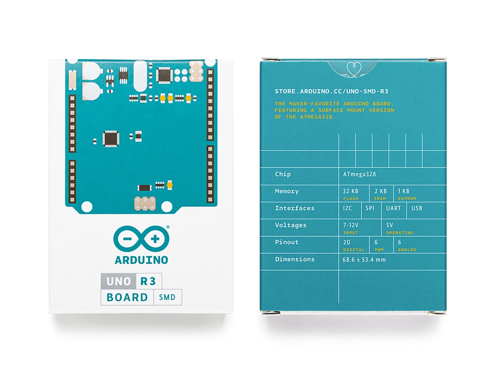 Arduino®, Uno SMD Rev3, A000073