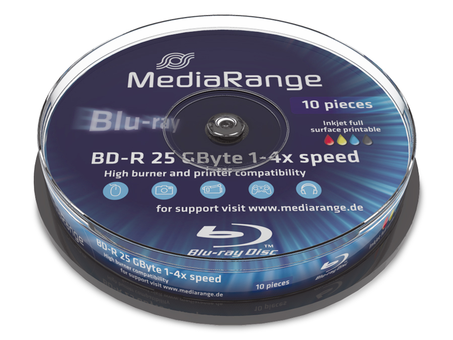 Mediarange BD-R Spindel (bedruckbar)