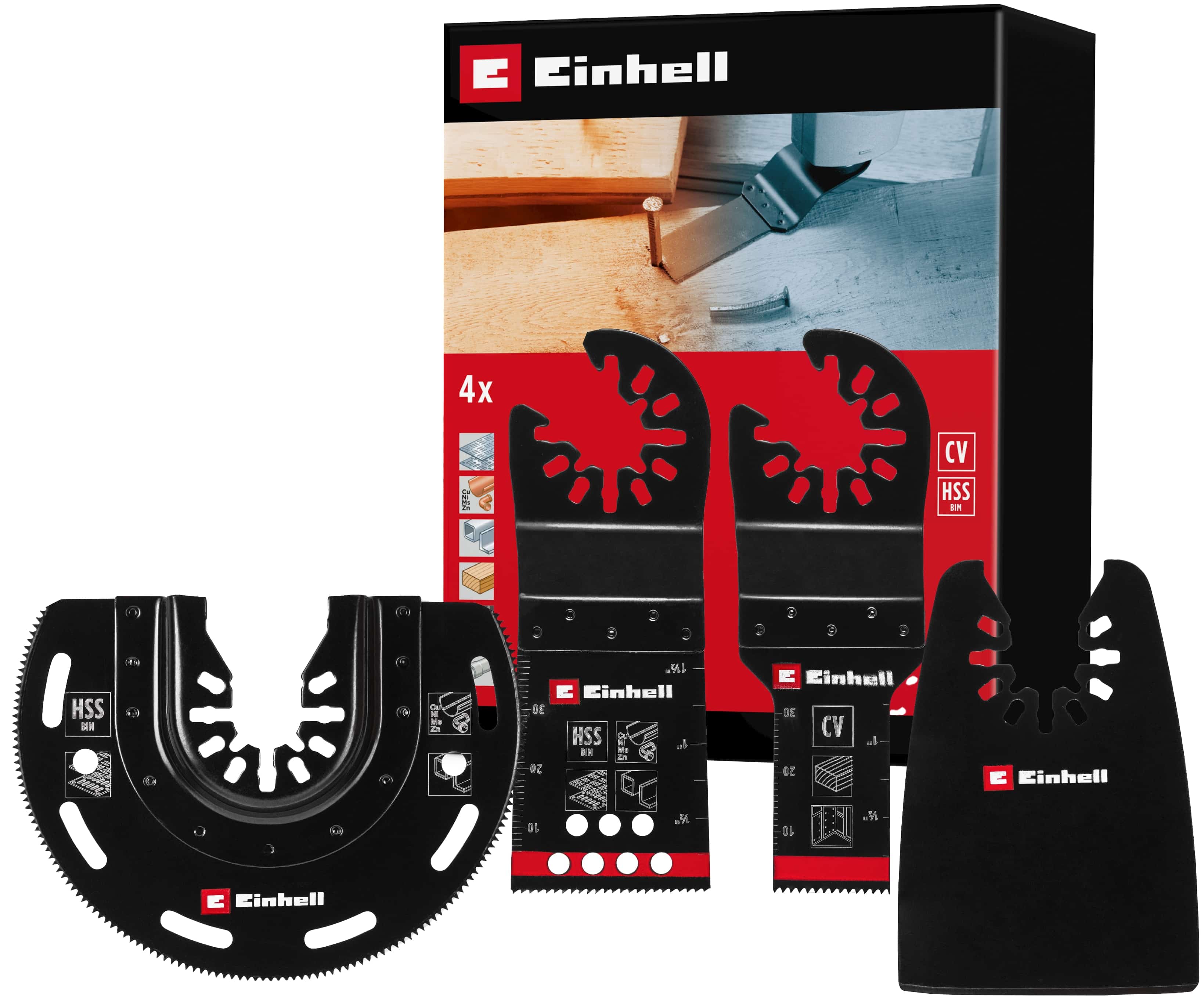 EINHELL Multi-Tool-Set, 708104, 4-teilig