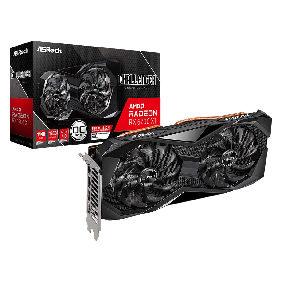 ASROCK Grafikkarte Radeon RX 6700 XT Challenger D, 12 GB