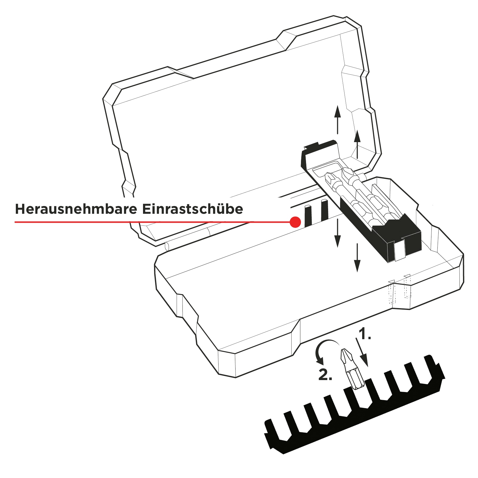 KWB Bit-Set Impact, 109020, L-Box, 35-teilig