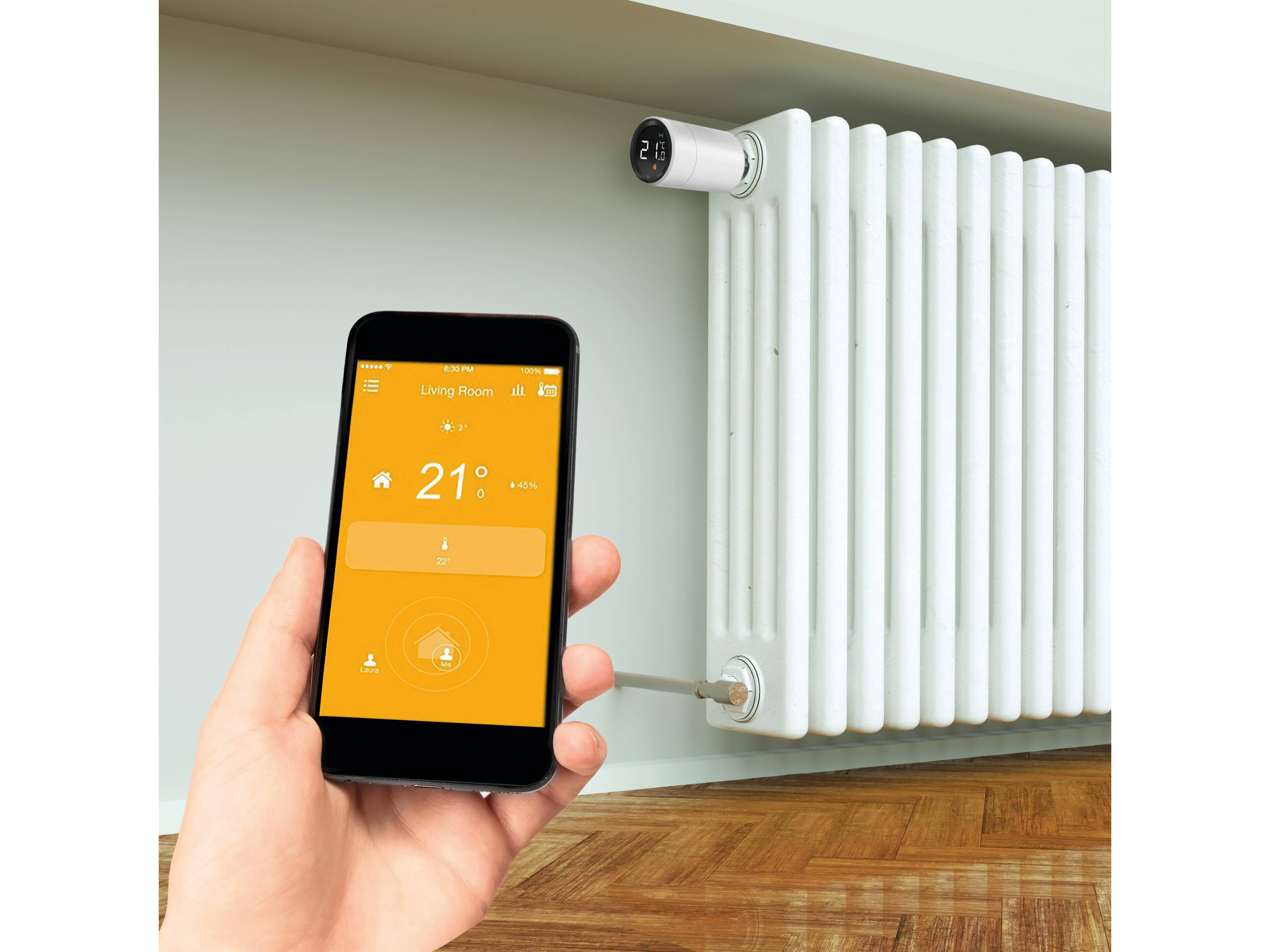 ALECTO Heizkörper-Thermostat Smart-Heat10, weiß