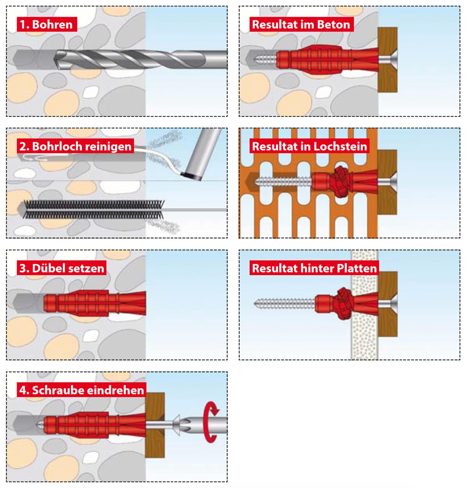 TOX Allzweckdübel Tri 010100161, 10/61, 50 Stück