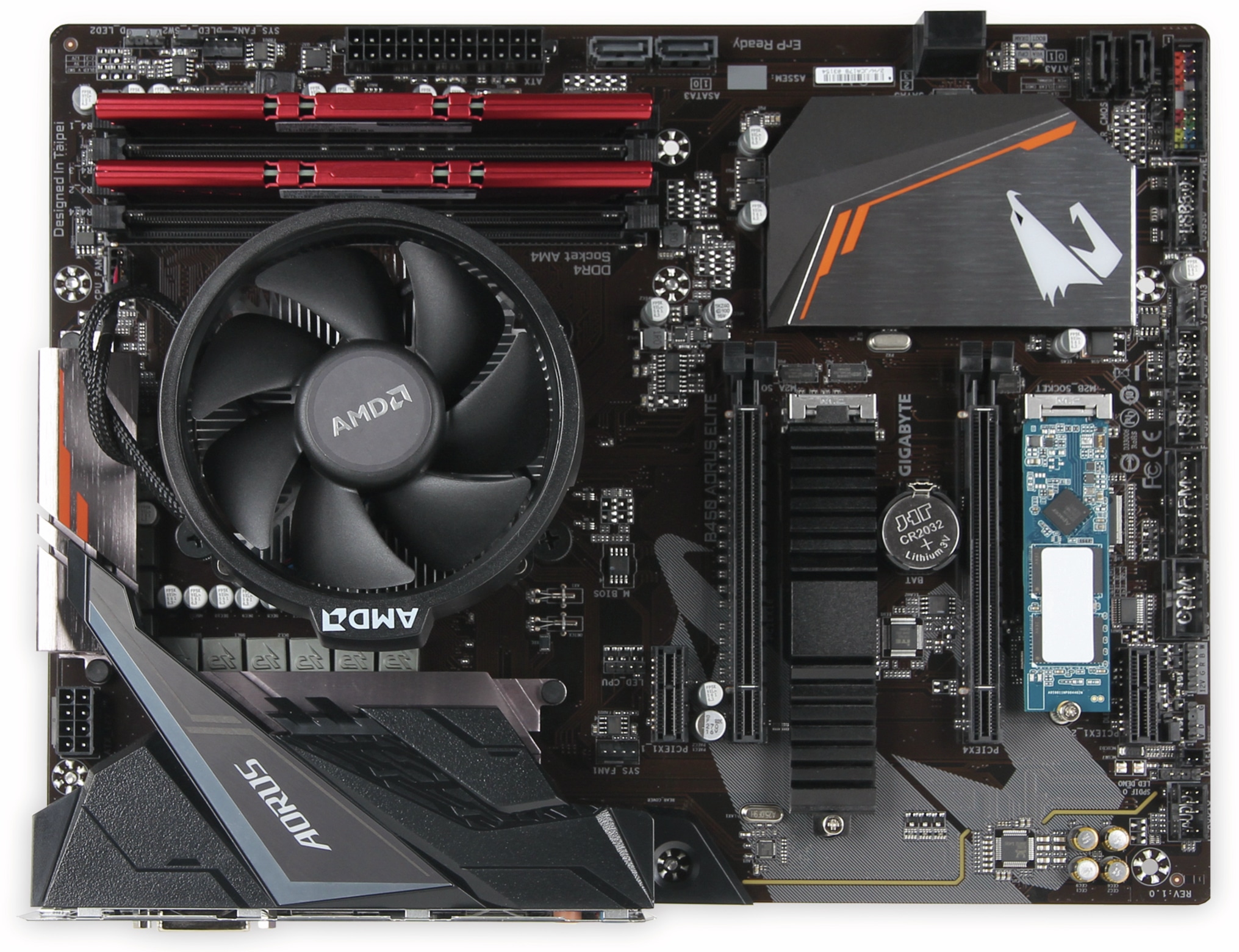 Mainboard-Bundle, Ryzen5 3600X, Gigabyte Aorus Elite B450, 16GB DDR4, 512 GB SSD